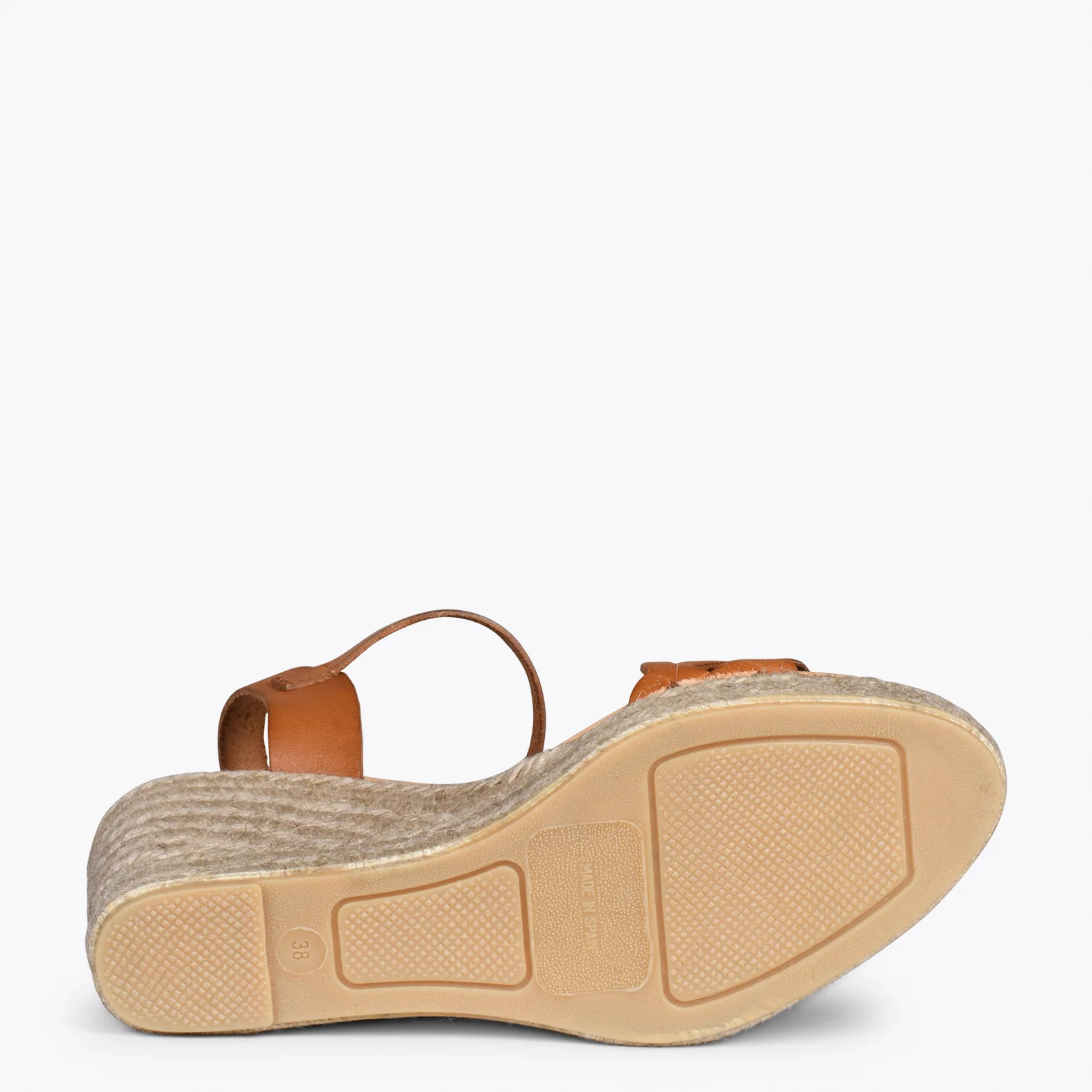 OASIS – Cuñas de esparto tostado con trenza CAMEL - Image 5