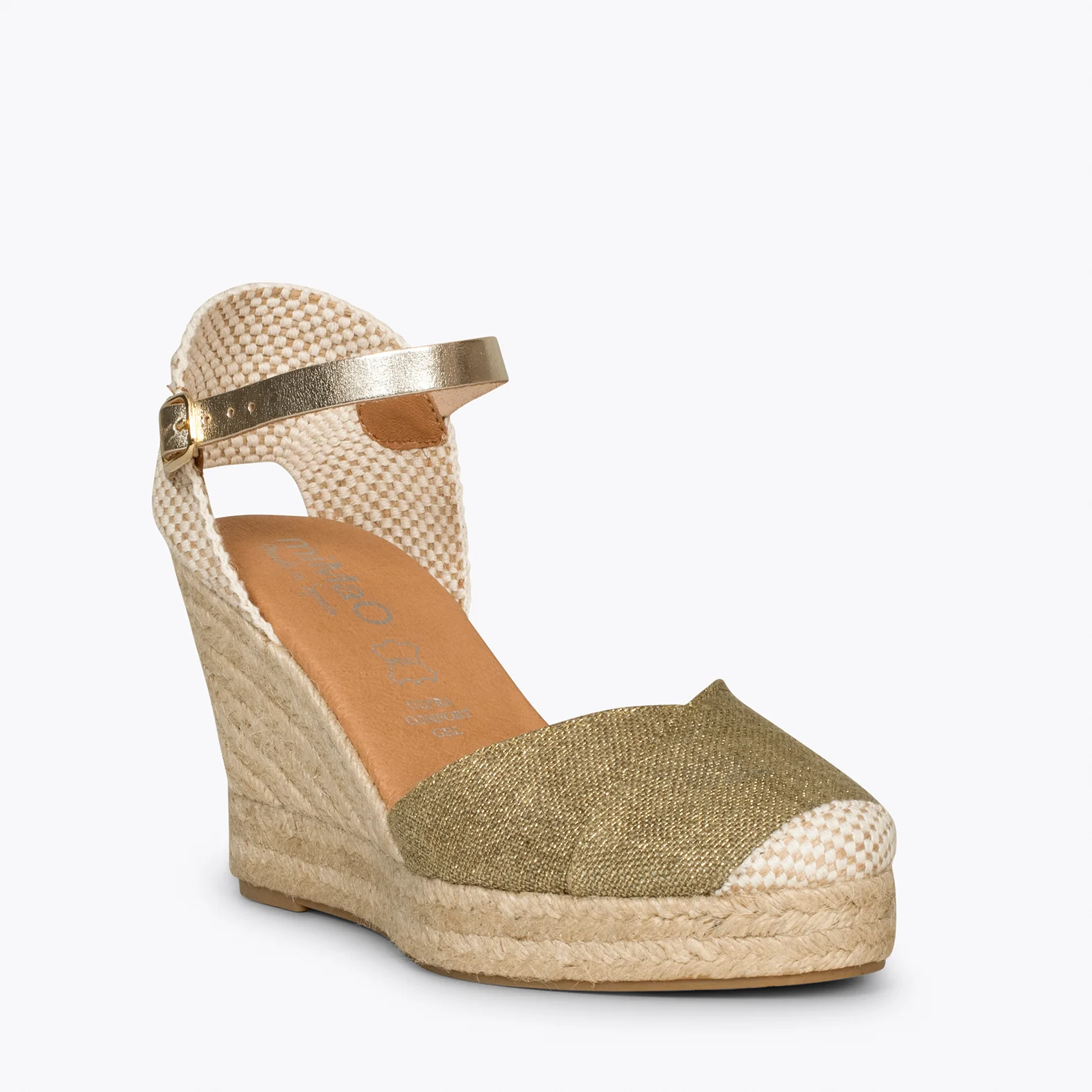 CONIL – Cuñas de esparto KAKI de lino - Image 2