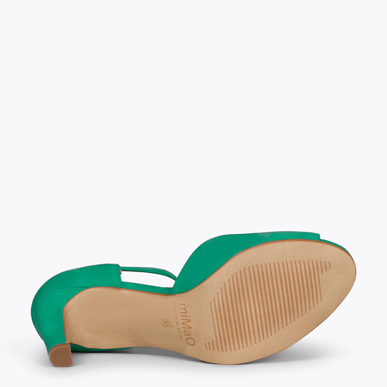 PÉTALO – Sandalias de tacón alto elegantes VERDE - Image 5