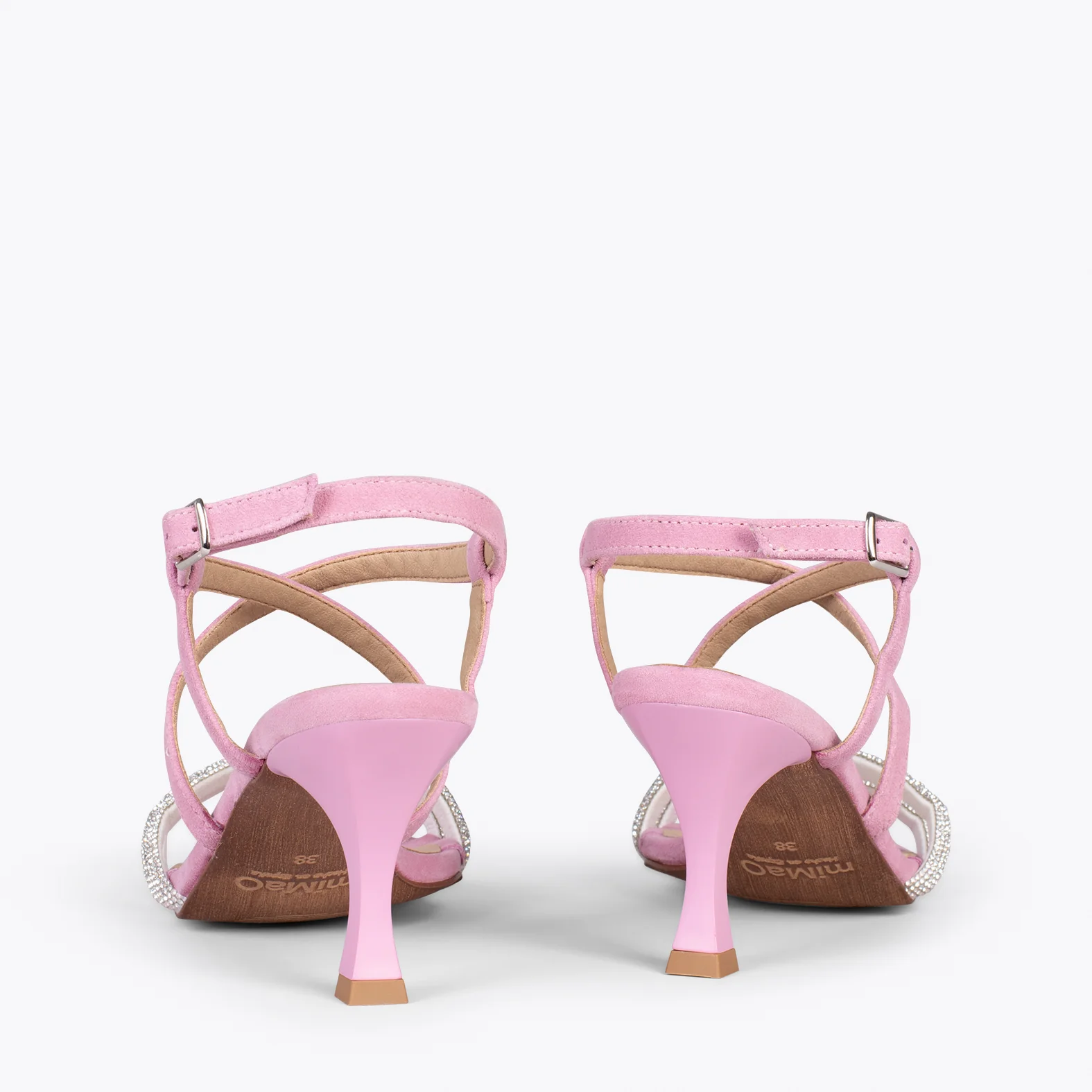 SHINY - Sandalias de tiras brillantes ROSA - Image 4