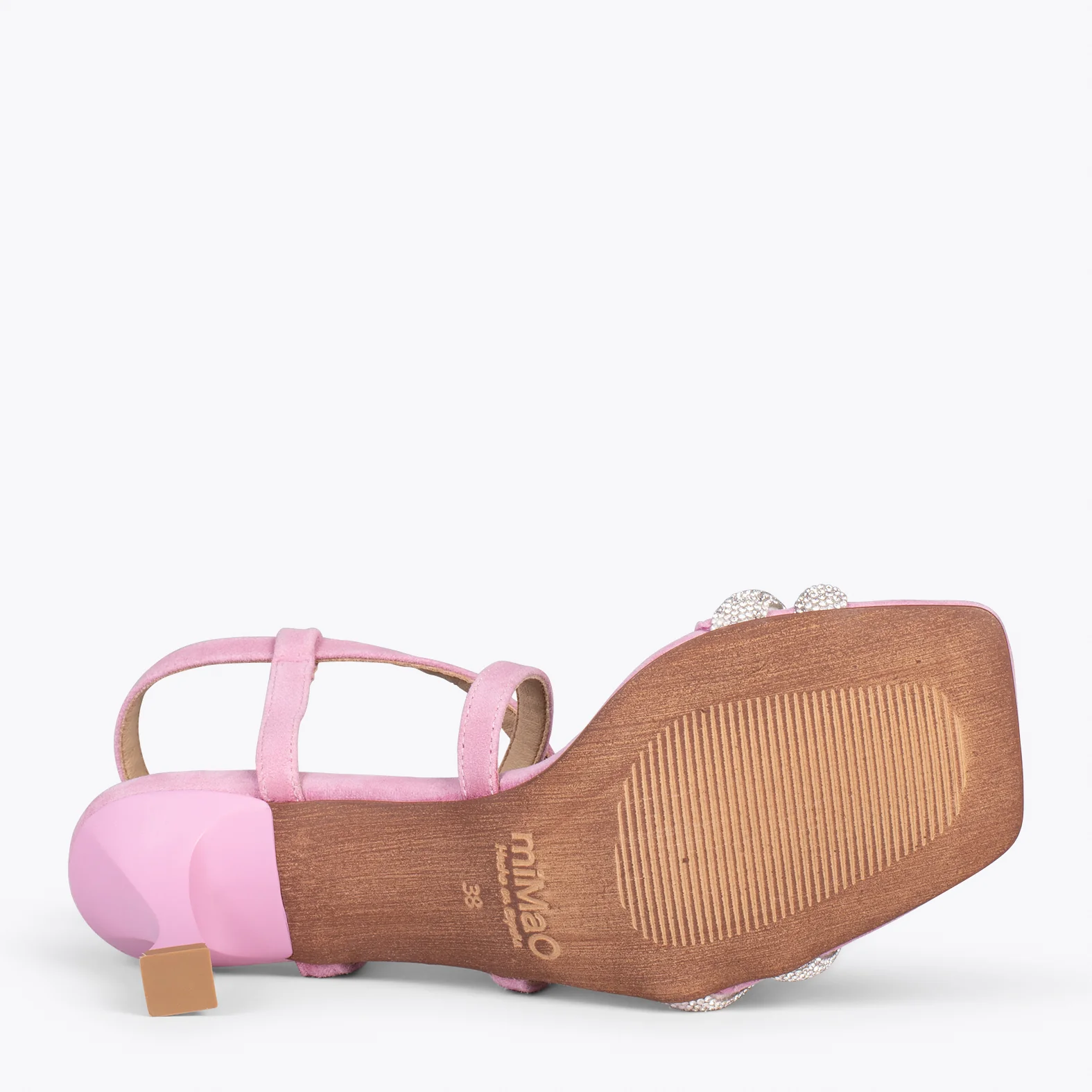SHINY - Sandalias de tiras brillantes ROSA - Image 5