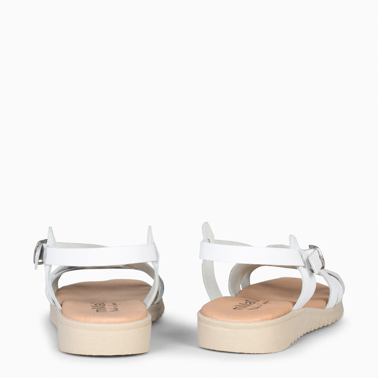 SPIRIT – Sandalias cruzadas con hebilla BLANCO - Image 4