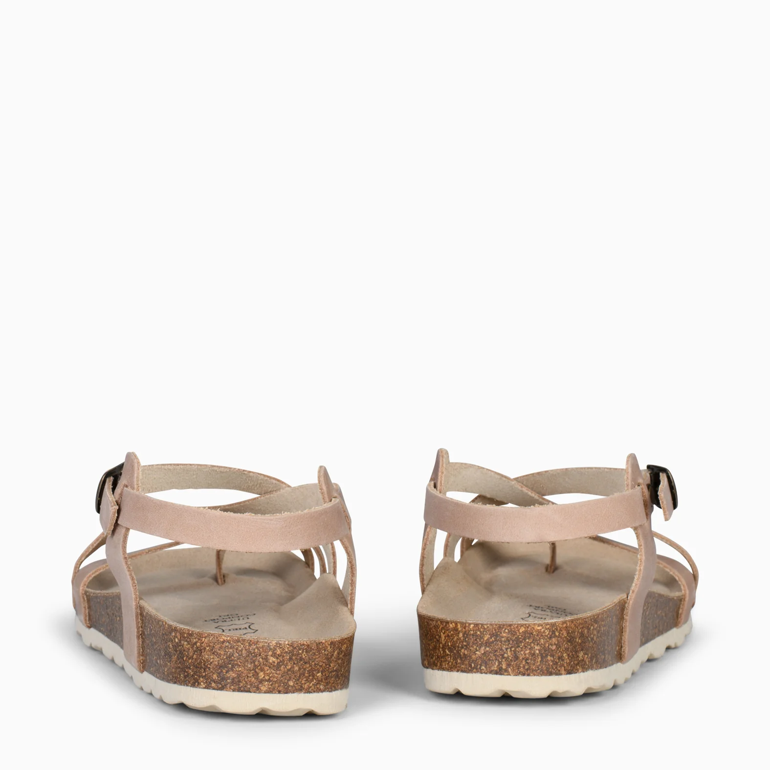 BOHEMIAN – Sandalias BIO con pulsera de dedo TAUPE - Image 3