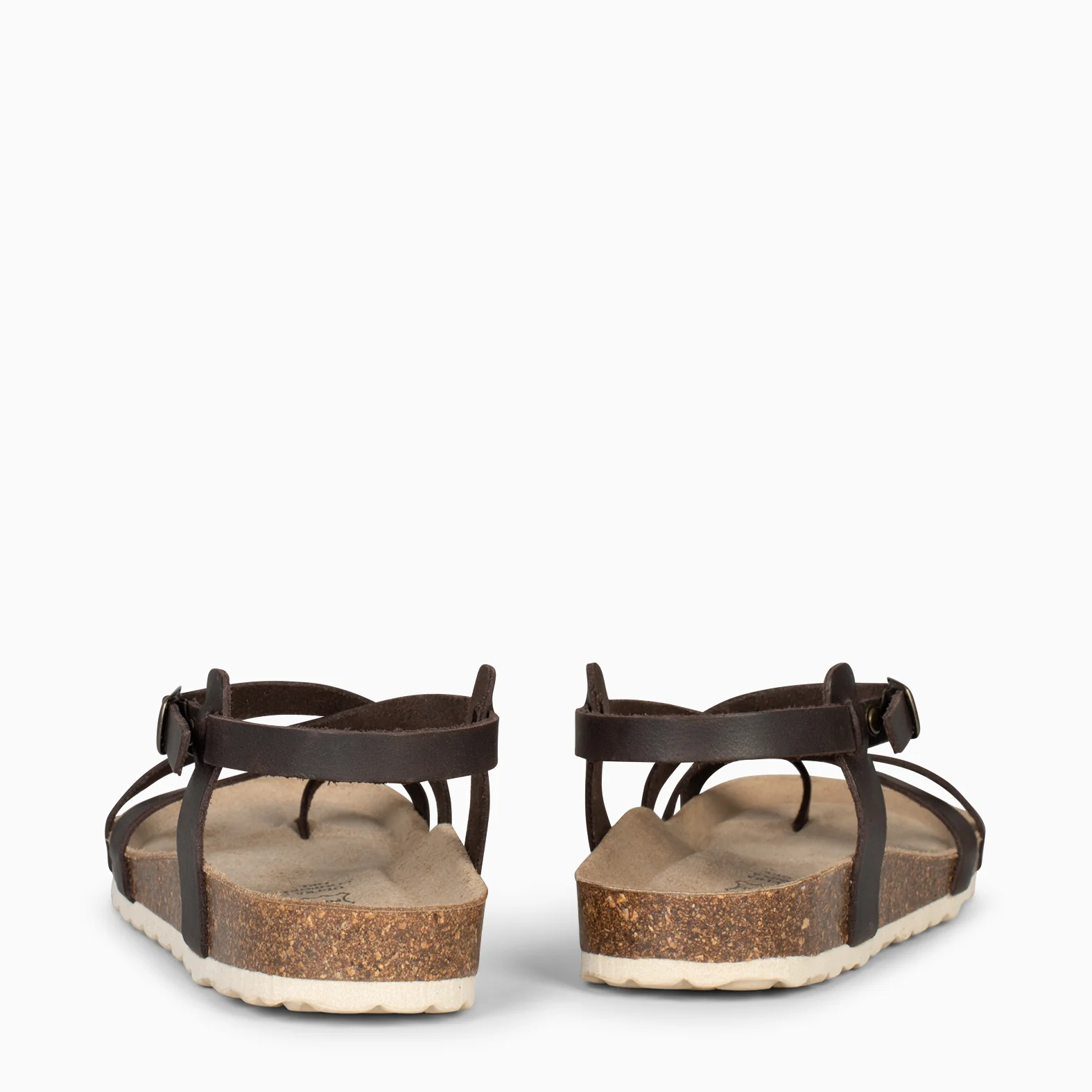 BOHEMIAN – Sandalias BIO con pulsera de dedo MARRÓN - Image 3