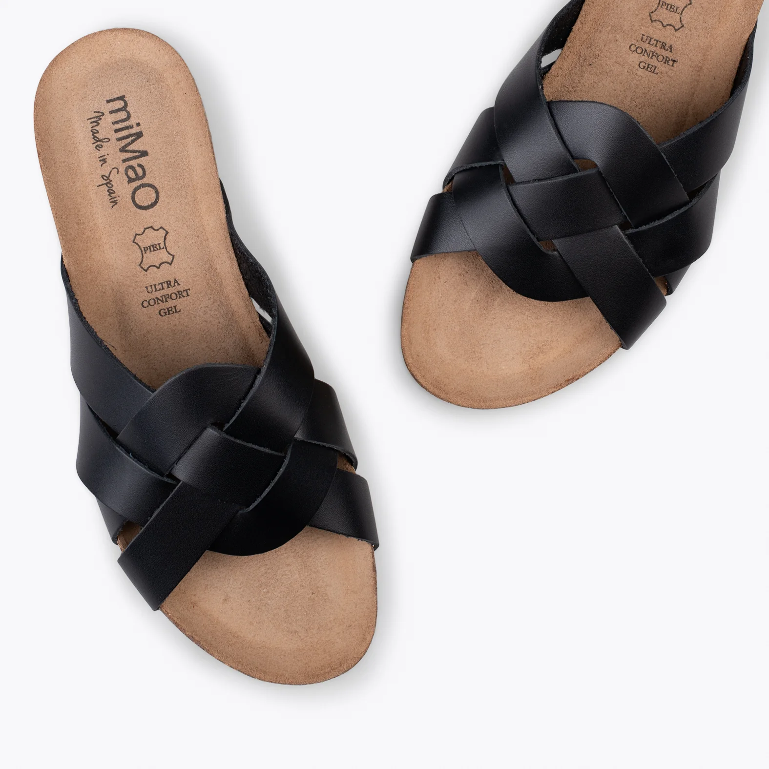 DALIA – Sandalias planas de color NEGRO - Image 3