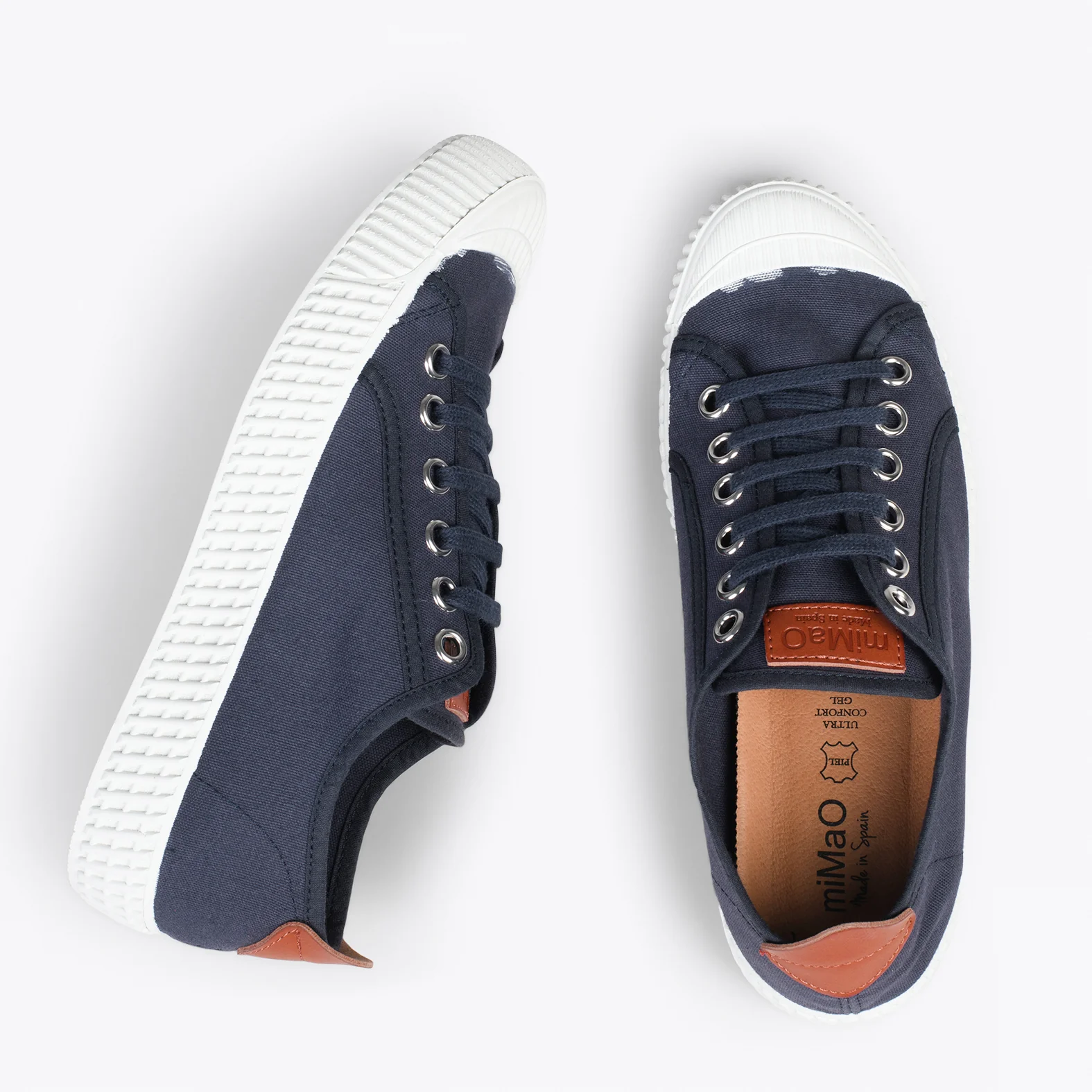 BAMBA – Zapatillas casuals de lona para mujer MARINO - Image 3