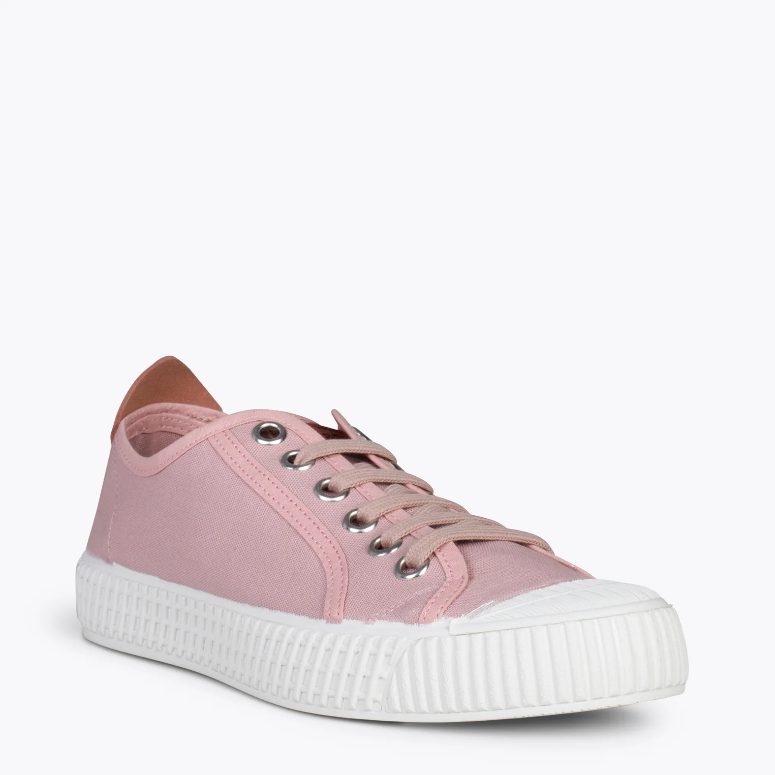 BAMBA – Zapatillas casuals de lona para mujer ROSA - Image 2