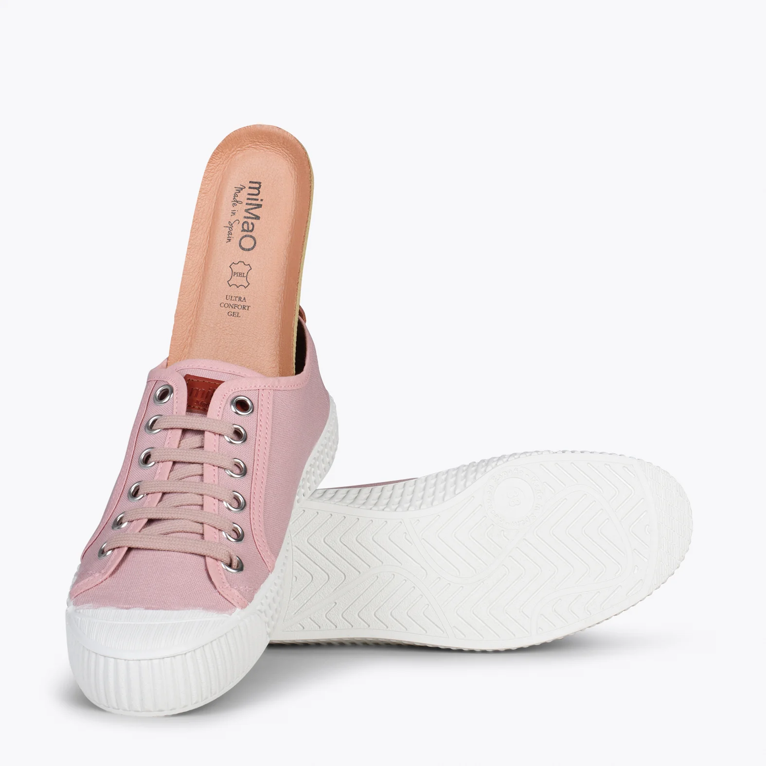 BAMBA – Zapatillas casuals de lona para mujer ROSA - Image 5