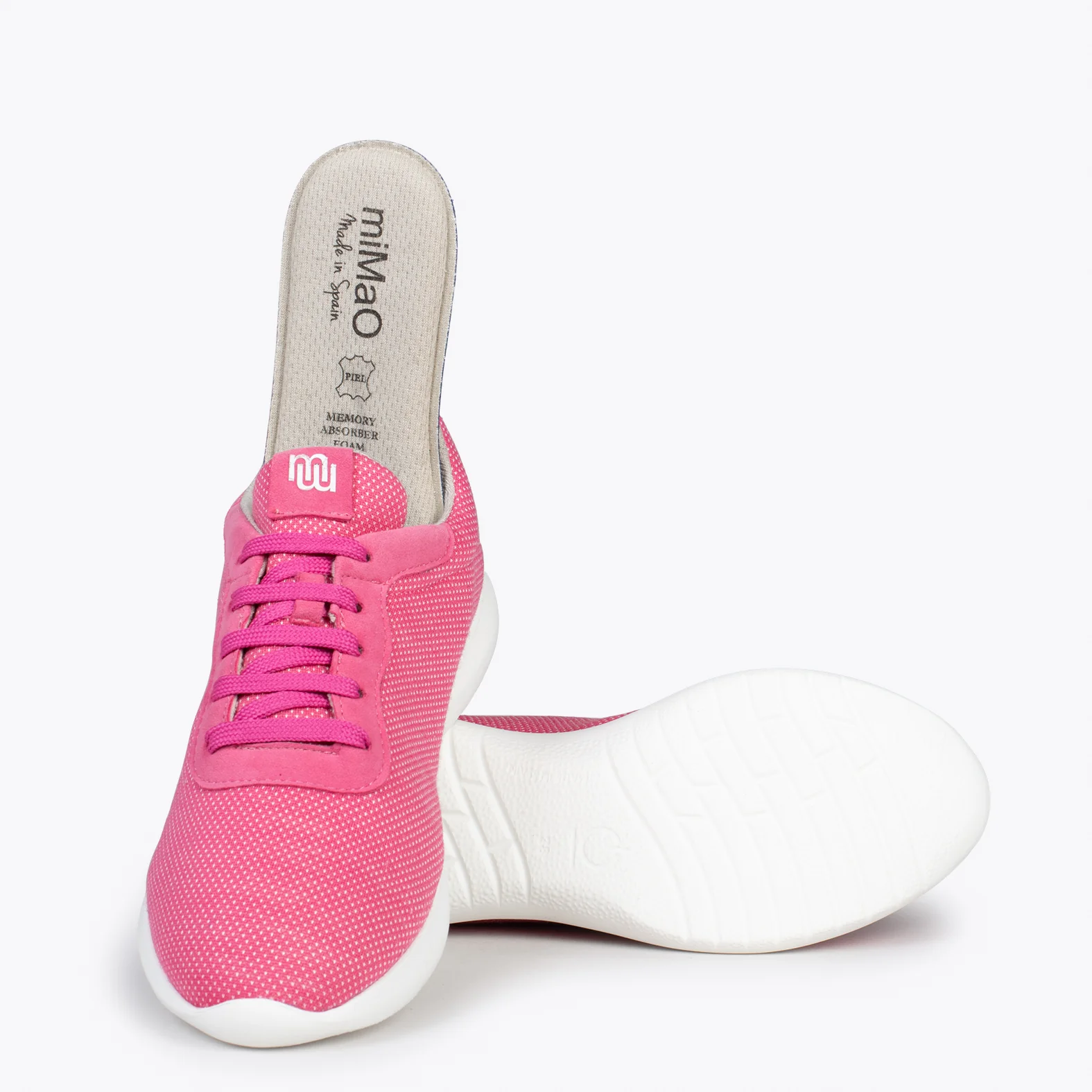 YOGA – Zapatillas deportivas de lana merino FUCSIA - Image 5