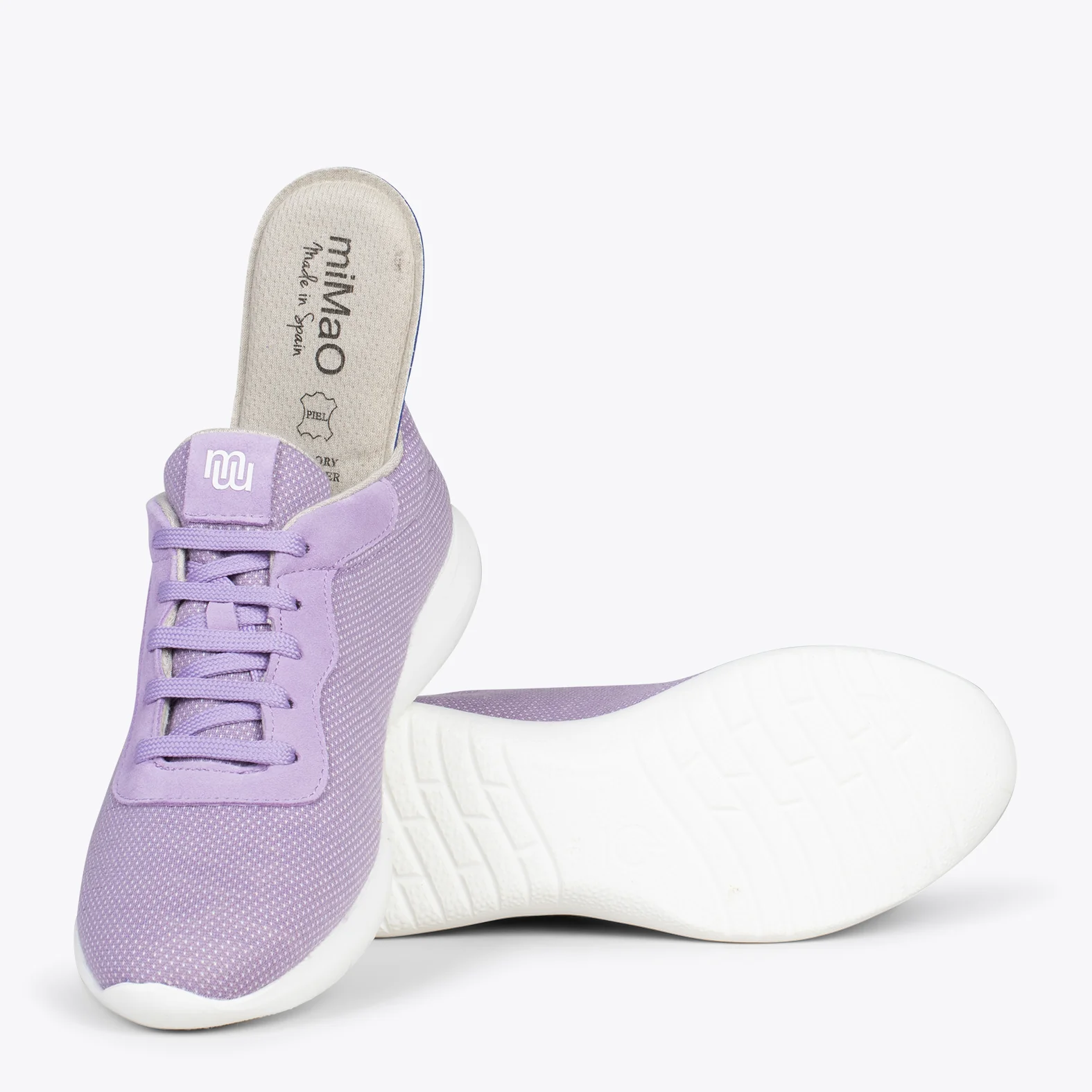 YOGA – Zapatillas deportivas de lana merino LILA - Image 5