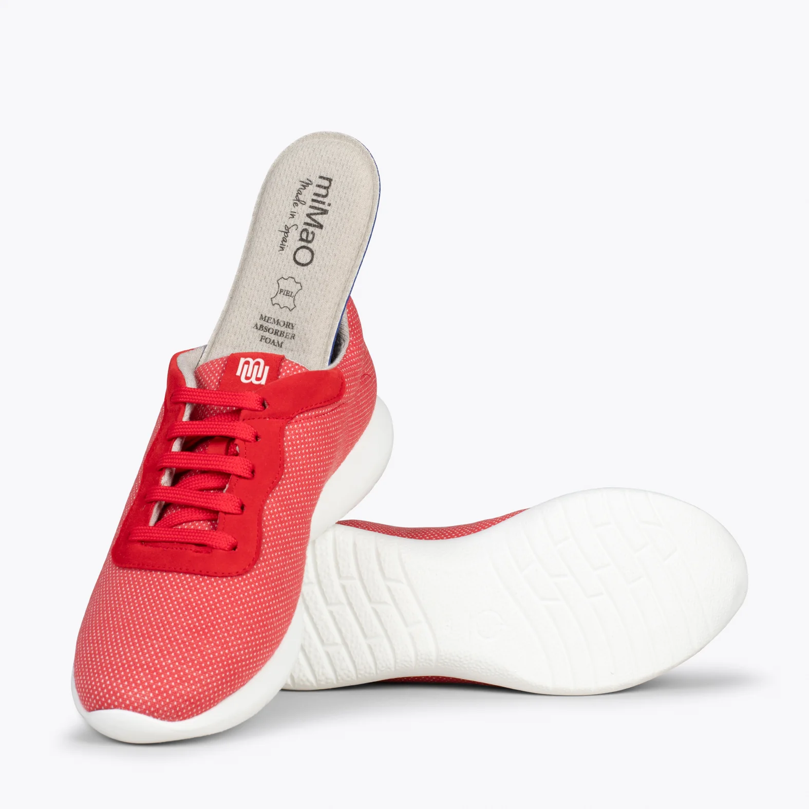 YOGA – Zapatillas deportivas de lana merino ROJO - Image 5