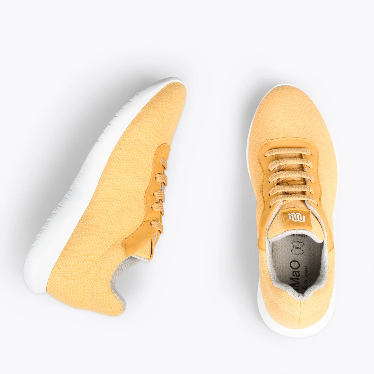 YOGA – Zapatillas deportivas de lana merino AMARILLO - Image 3