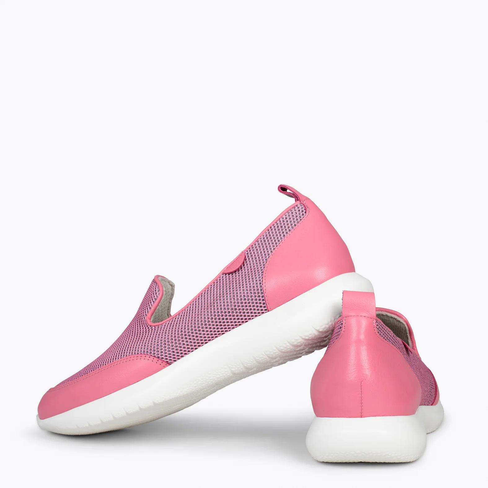 SLIPPER SPORT – Zapatilla sin cordones con diseño en rejilla ROSA - Image 5