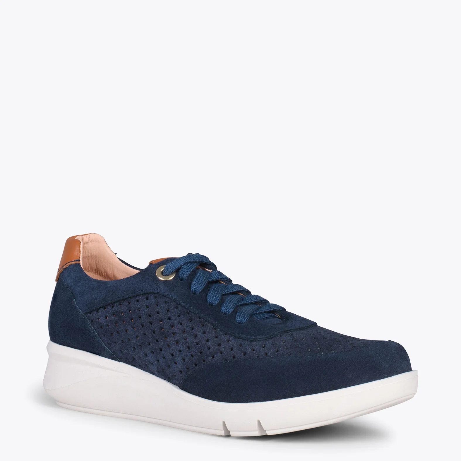BLUCHER DEPORTIVO - Zapatillas con cuña para mujer MARINO - Image 2