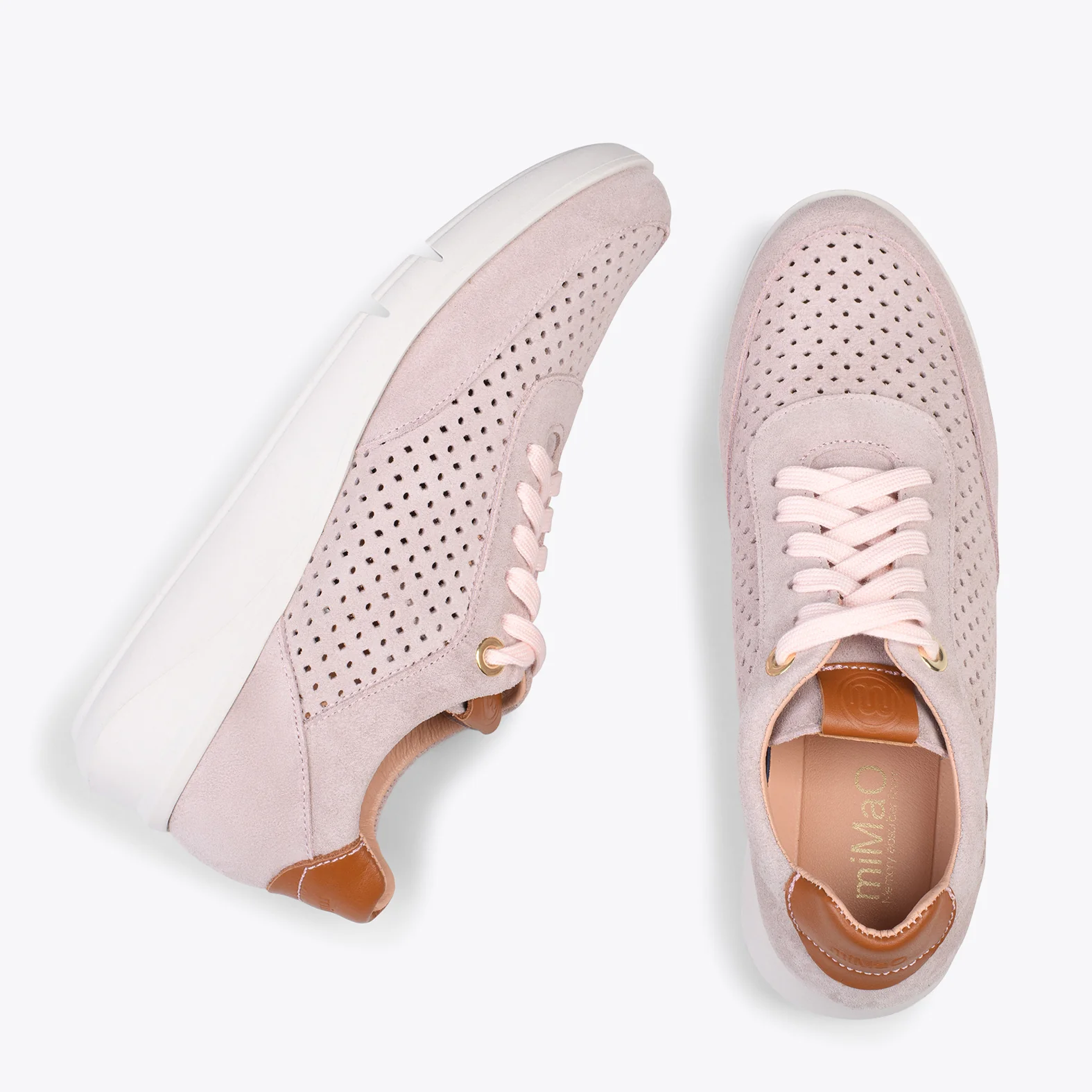 BLUCHER DEPORTIVO - Zapatillas con cuña para mujer NUDE - Image 3