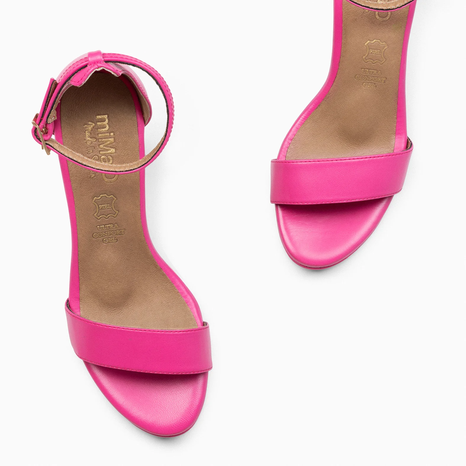 FIESTA – Sandalias de tacón alto y plataforma FUCSIA - Image 3