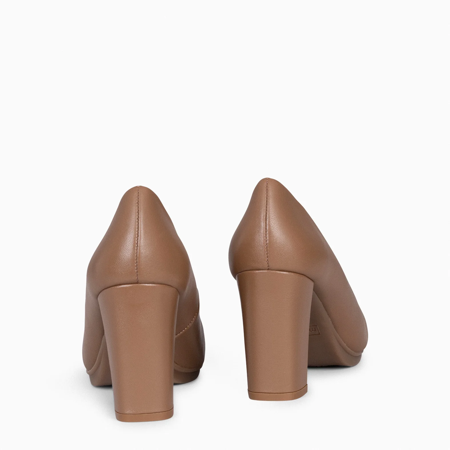 URBAN SALON – Zapatos de tacón alto de napa CAMEL - Image 5