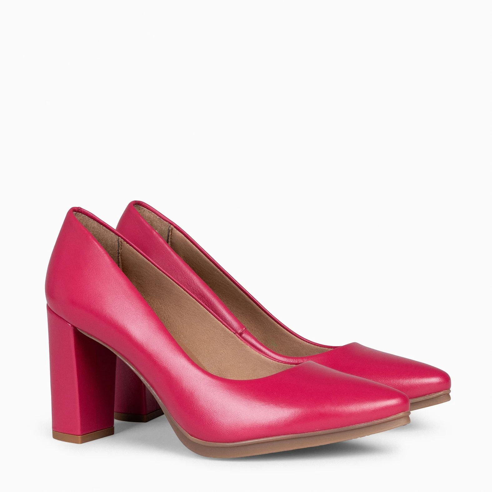 URBAN SALON – Zapatos de tacón alto de napa FUCSIA - Image 2
