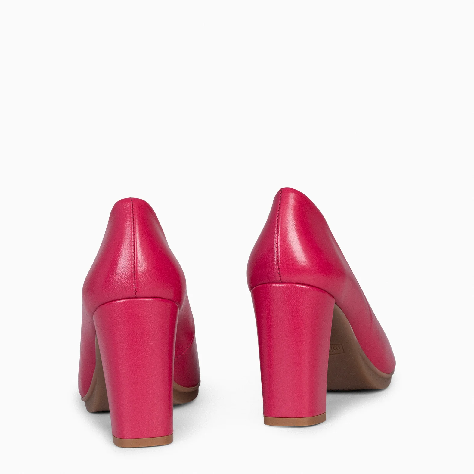 URBAN SALON – Zapatos de tacón alto de napa FUCSIA - Image 4