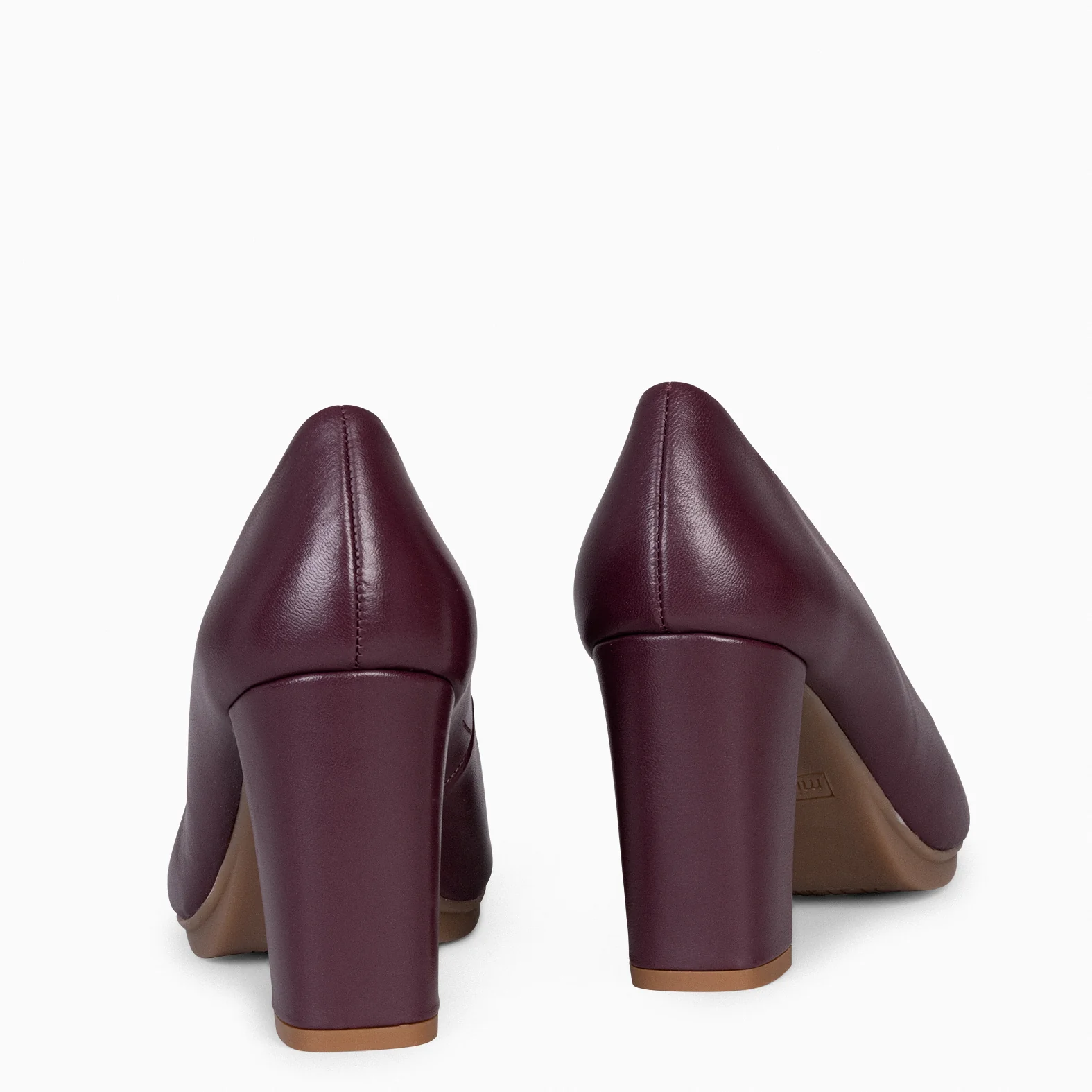 URBAN SALON – Zapatos de tacón alto de napa BURDEOS - Image 4