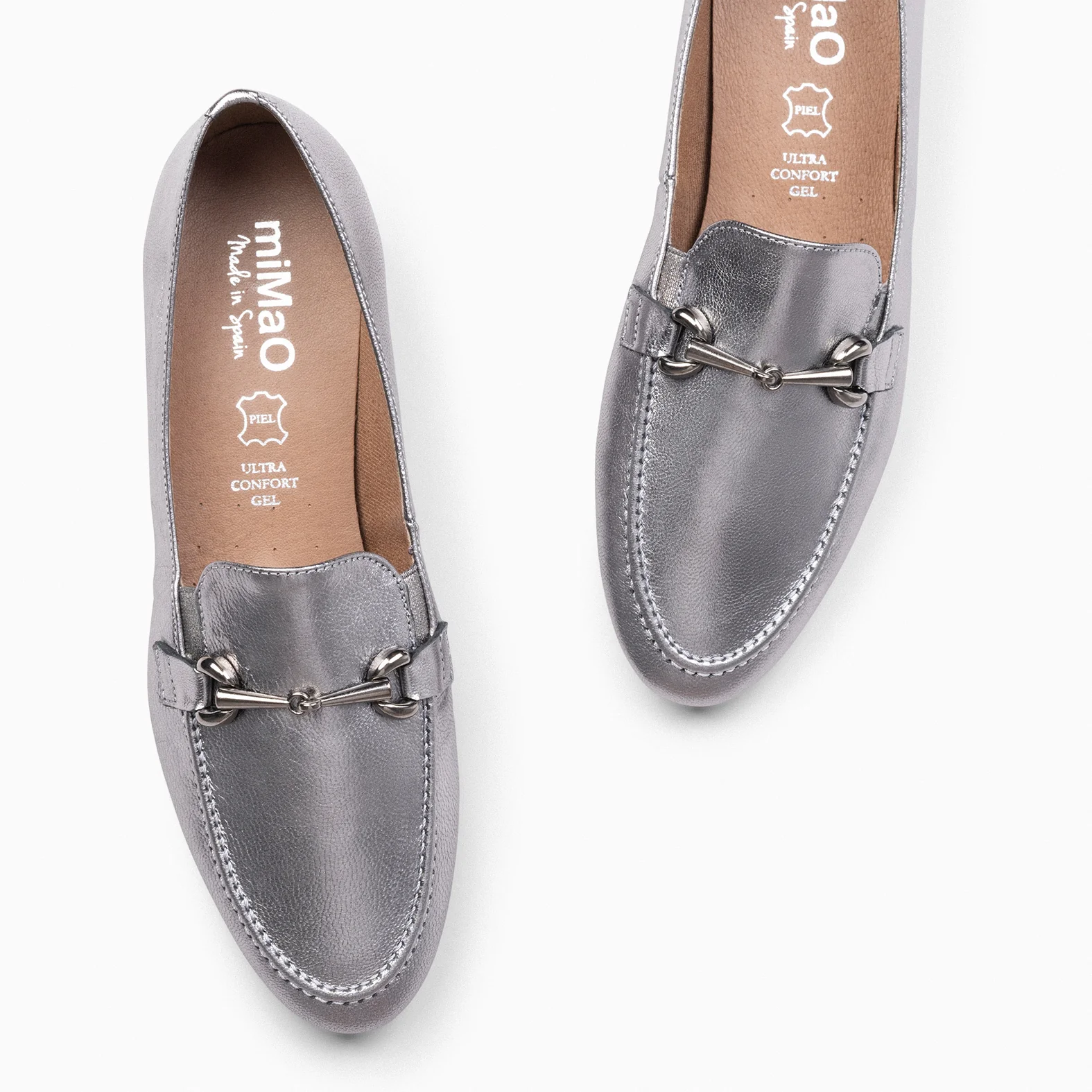 STYLE - Mocasines con detalle metalizado PLATA - Image 3