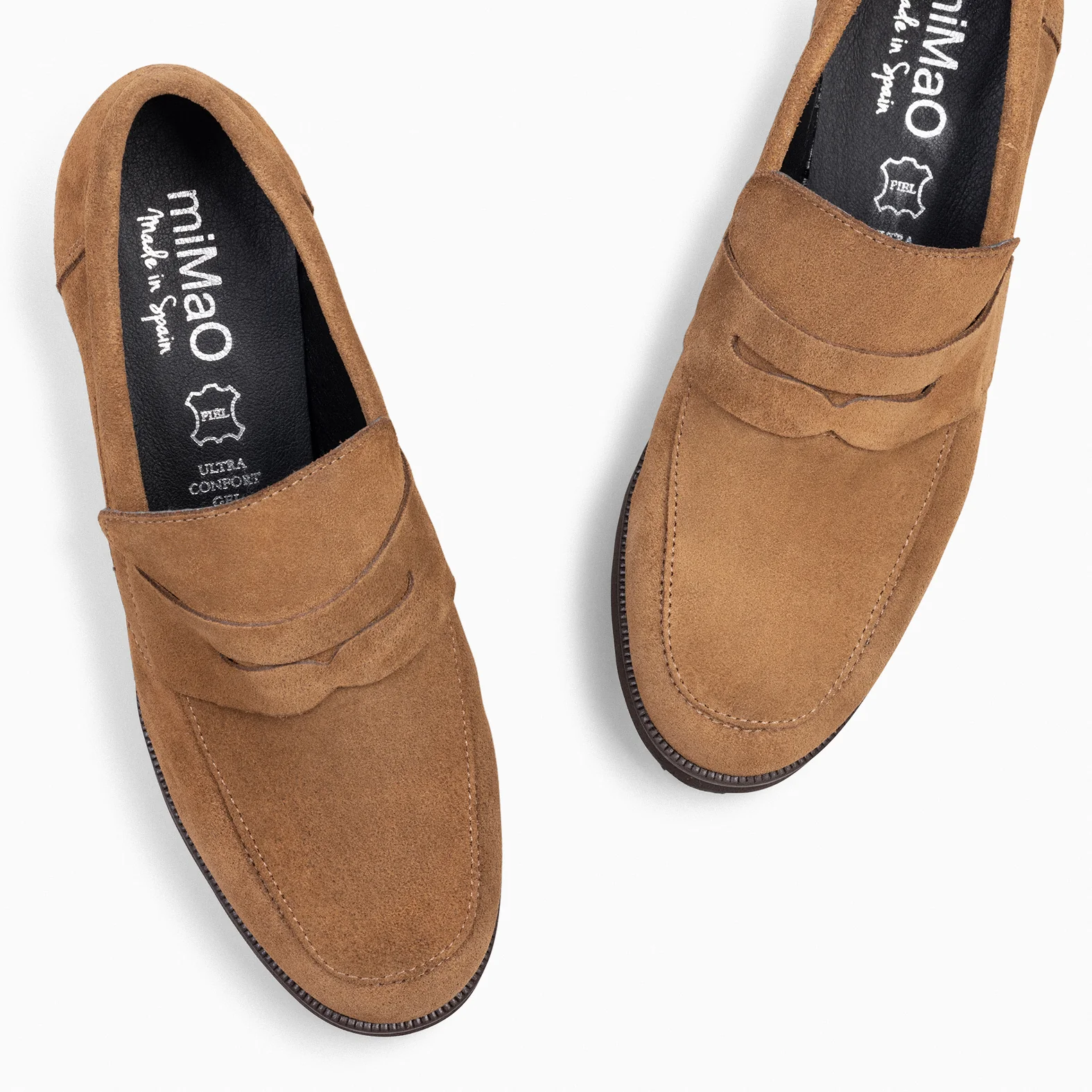 TREND – Mocasín con tacón y plataforma CAMEL - Image 3
