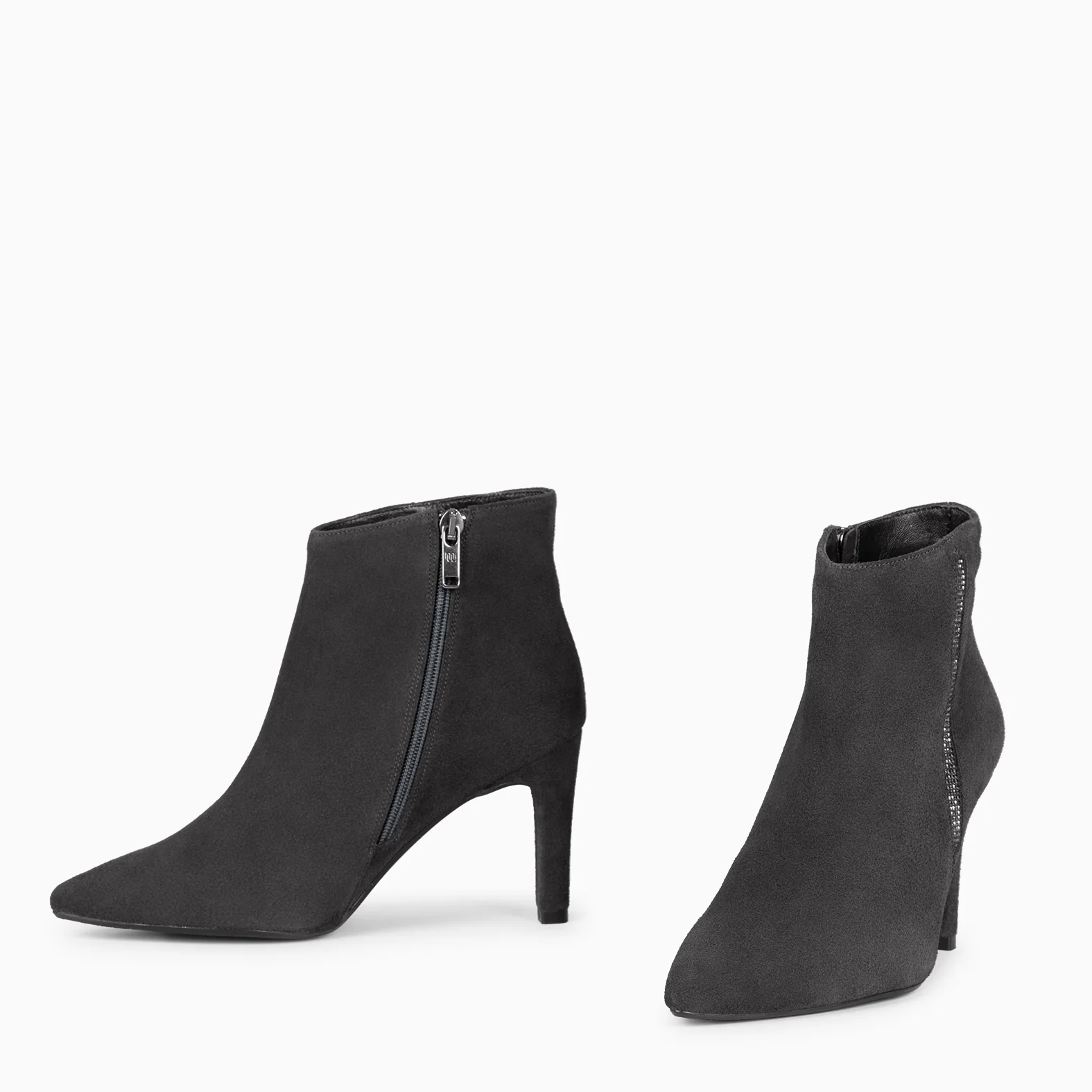BOTÍN GLAM - Botines de tacón fino GRIS - Image 4