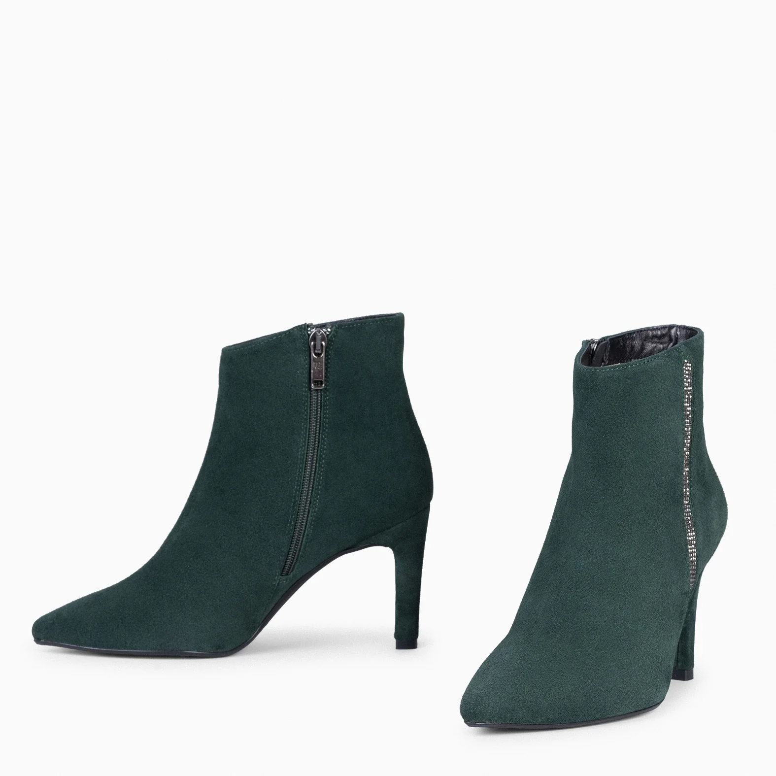 BOTÍN GLAM - Botines de tacón fino VERDE - Image 4