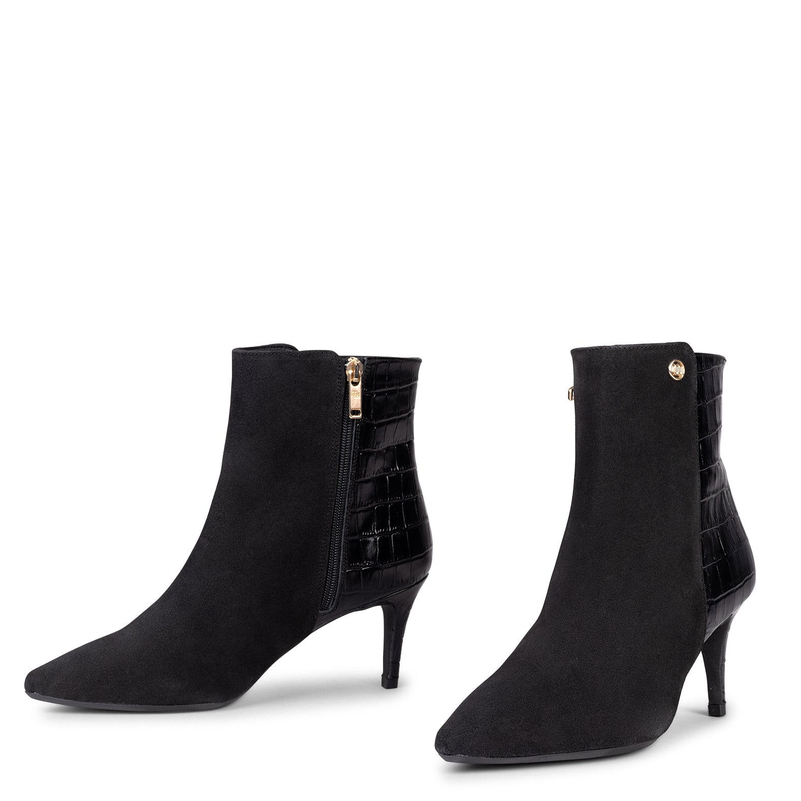 NIGHT COCO – Botines elegantes de tacón fino NEGRO - Image 4
