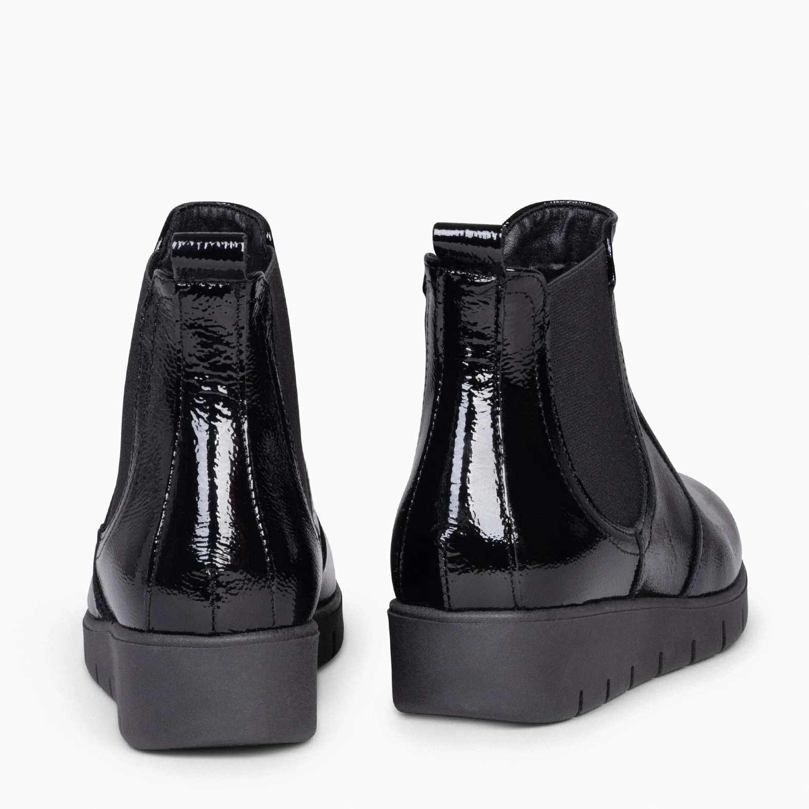 BOTÍN CONFORT - Botín con cuña mujer NEGRO - Image 3