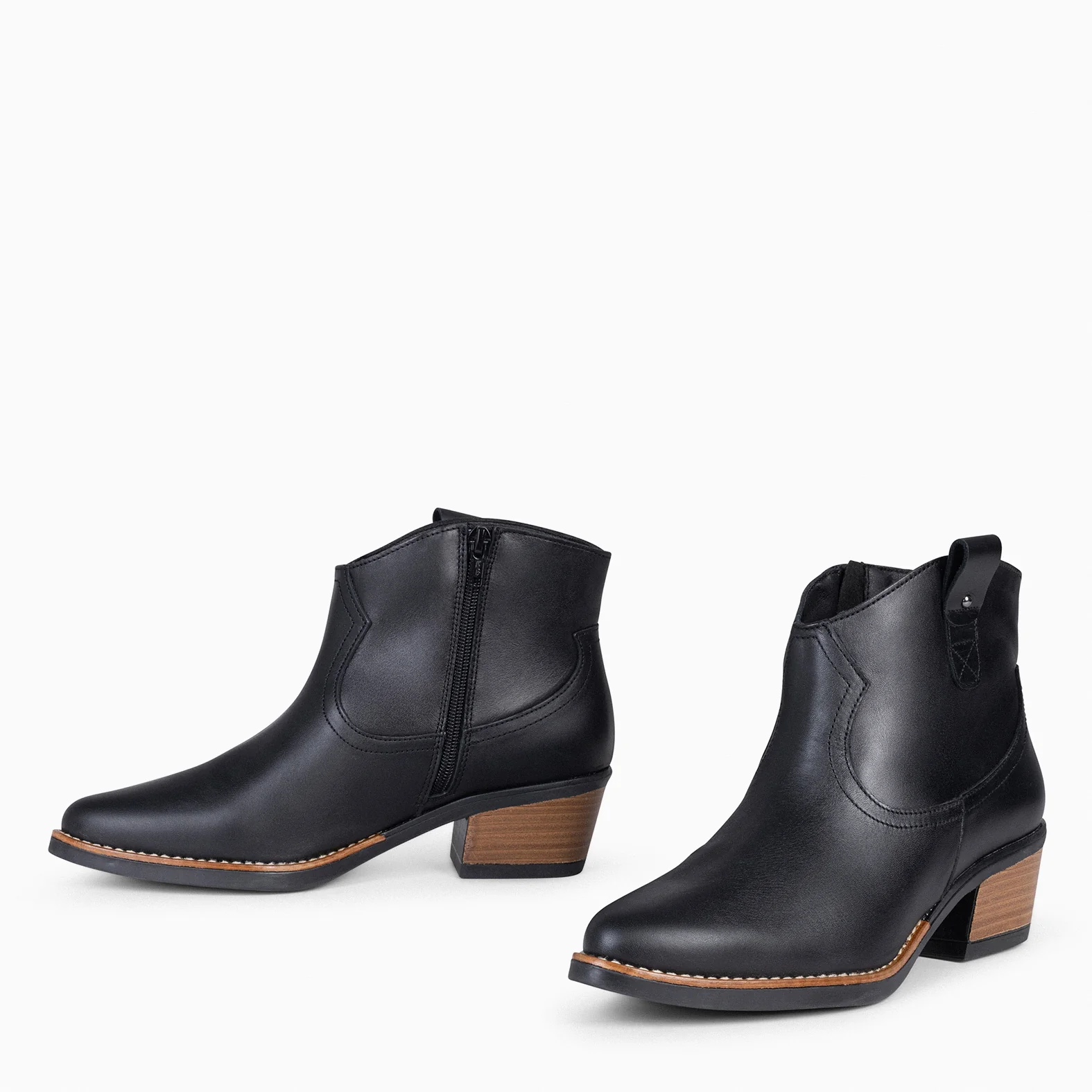LUISIANA - Botín estilo cowboy NEGRO - Image 4