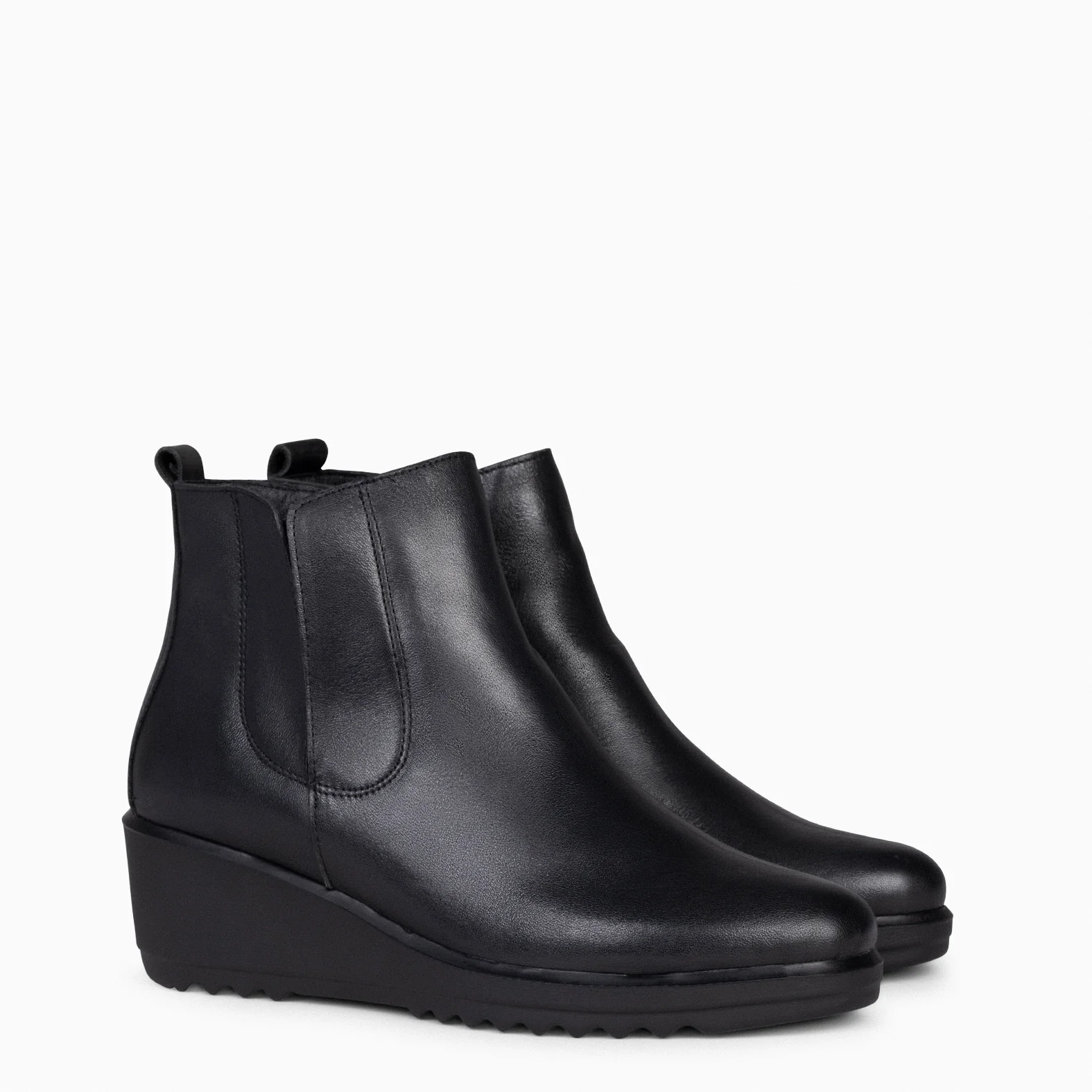 CARLI - Botines cuña mujer NEGRO - Image 3