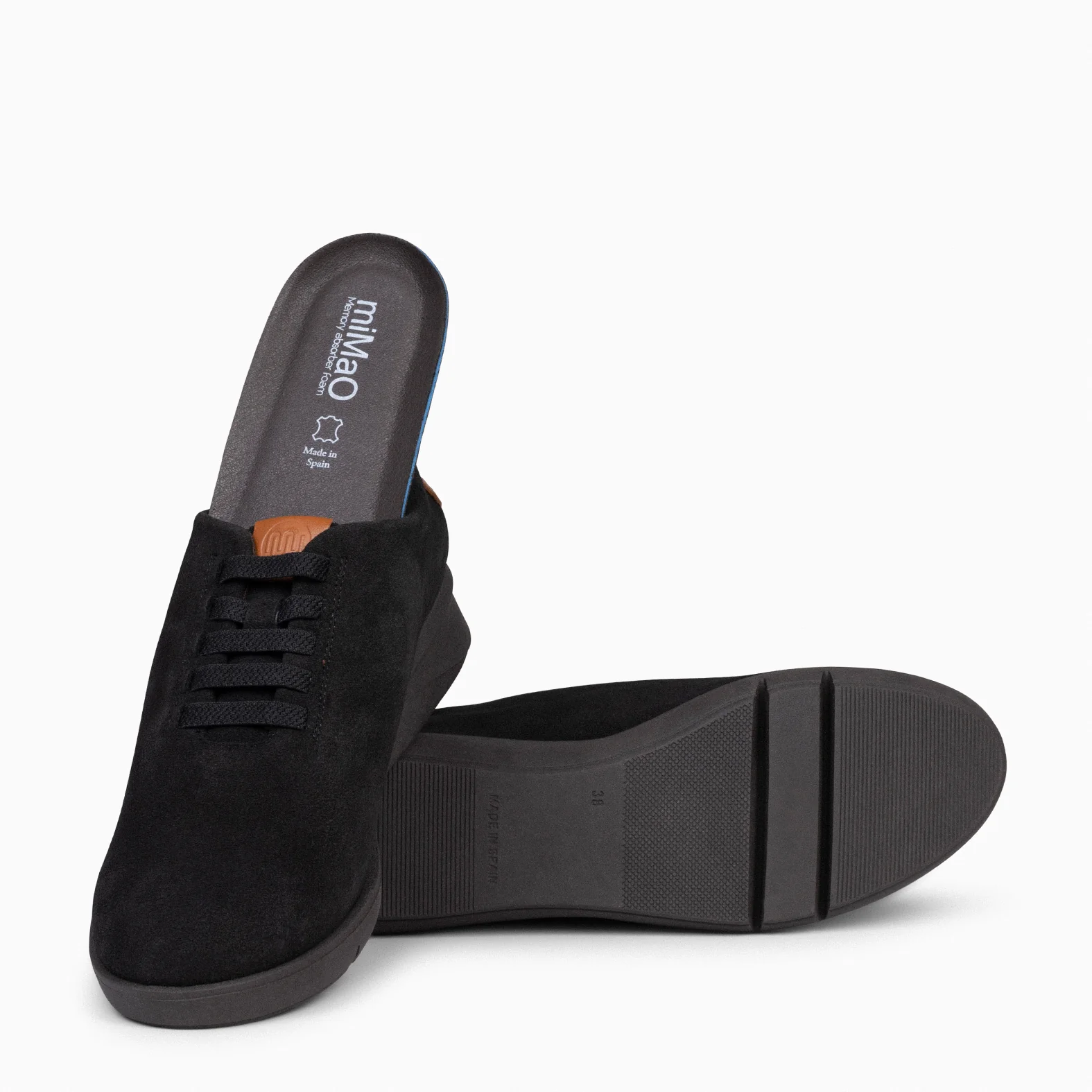 FLY - Zapatos deportivos con cuña NEGRO - Image 4