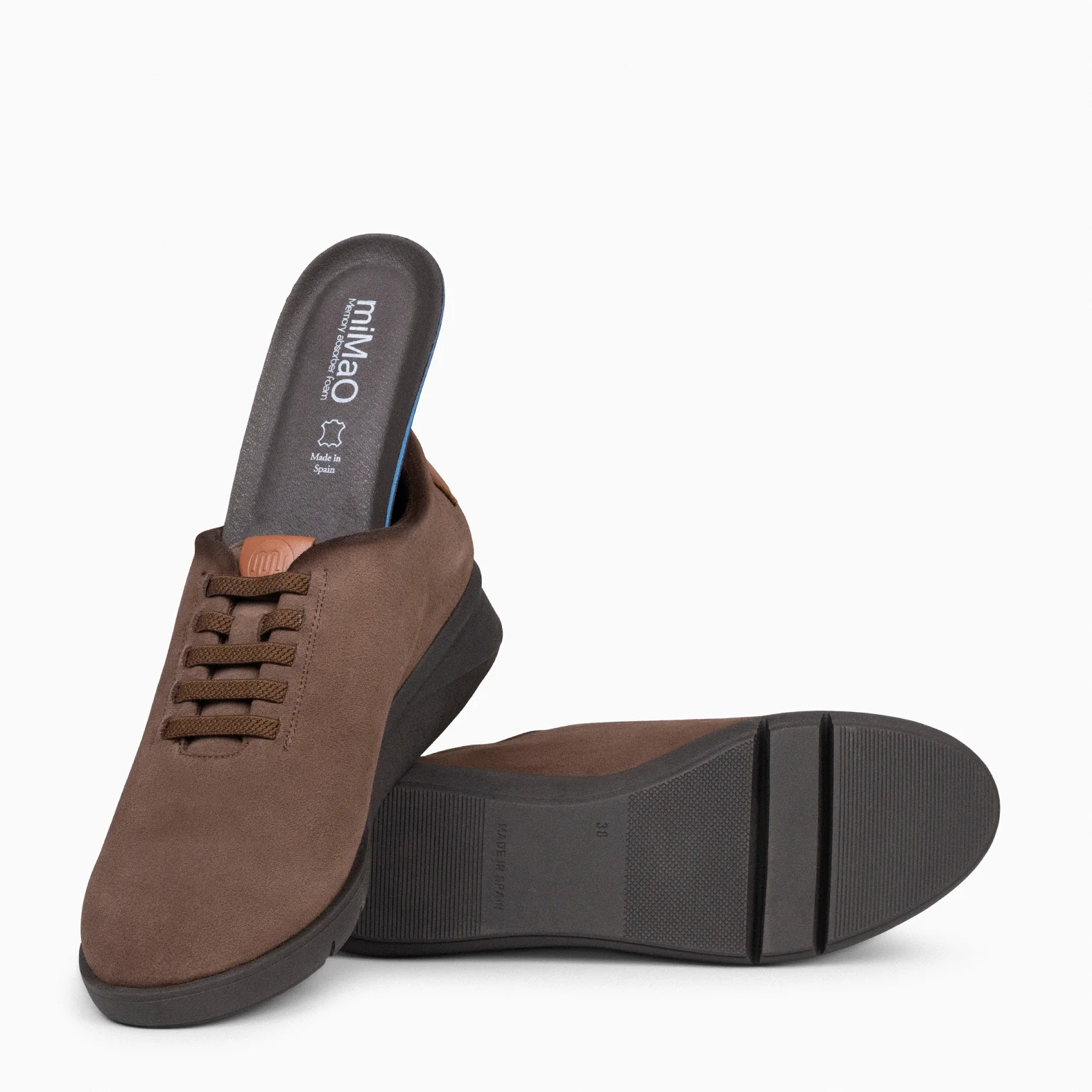 FLY - Zapatos deportivos con cuña TAUPE - Image 4