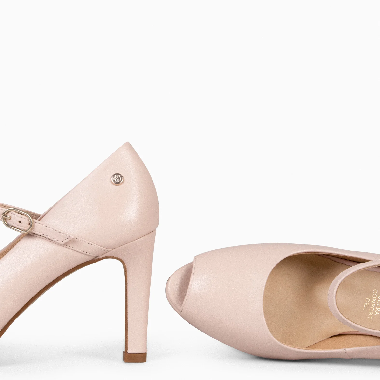 CASSIS - Zapato Peep Toe con correa NUDE - Image 2