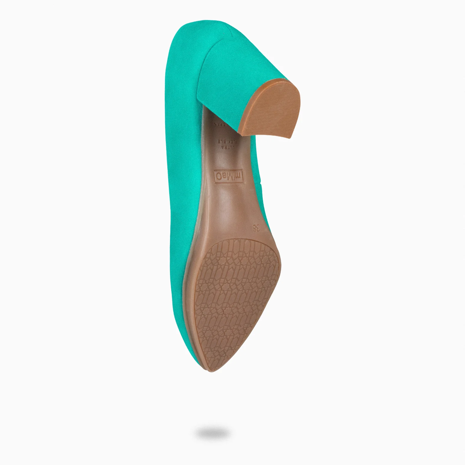 URBAN S - Zapatos de tacón medio de ante TURQUESA - Image 6