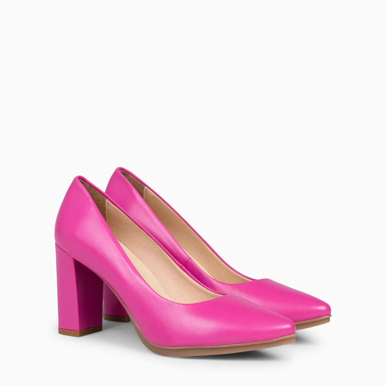 URBAN SALON - Zapatos de tacón alto en napa FUCSIA - Image 5