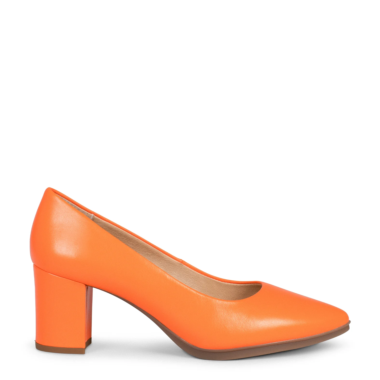 URBAN S SALON - Zapatos de tacón medio de napa NARANJA - Image 7