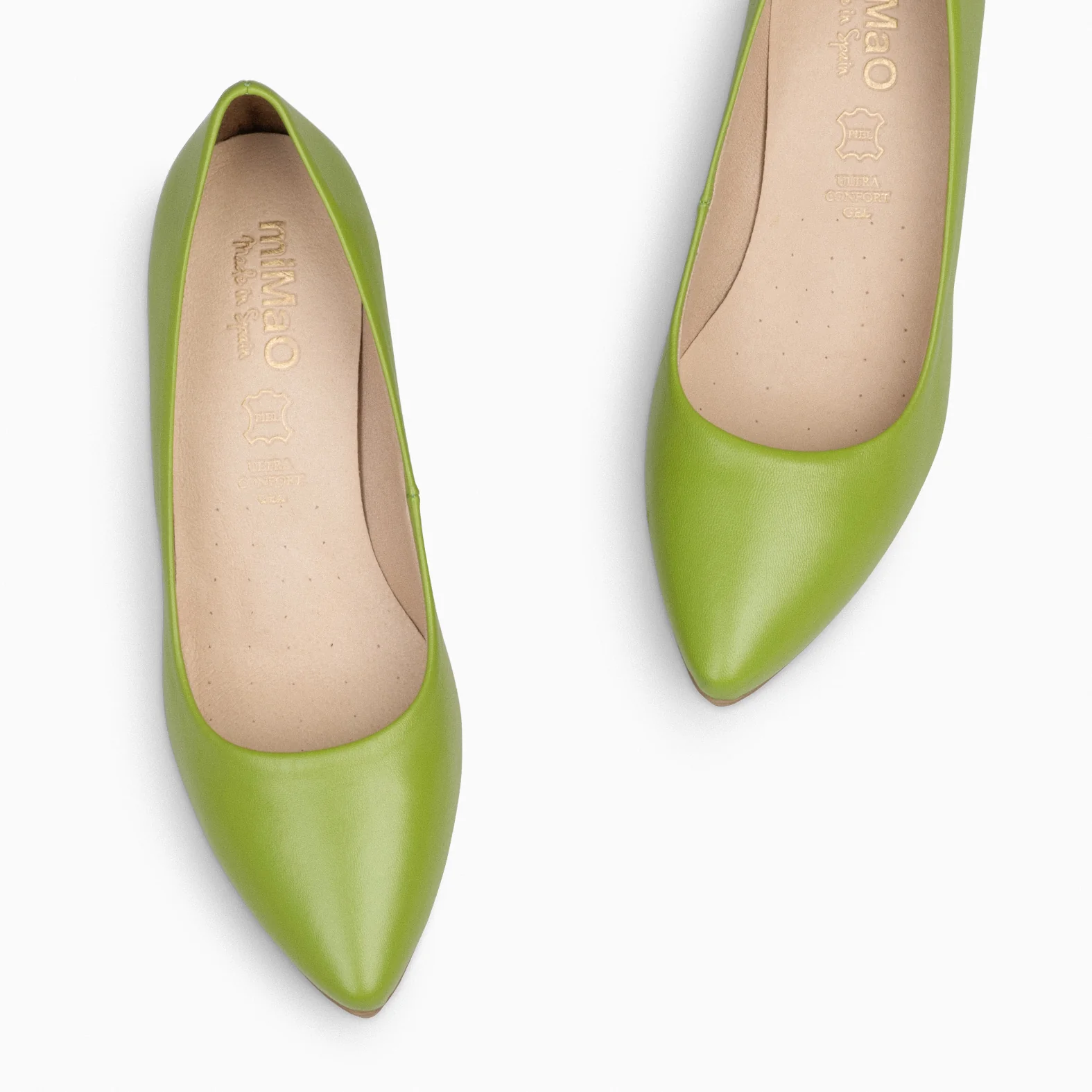URBAN S SALON - Zapatos de tacón medio de napa VERDE PISTACHO - Image 3