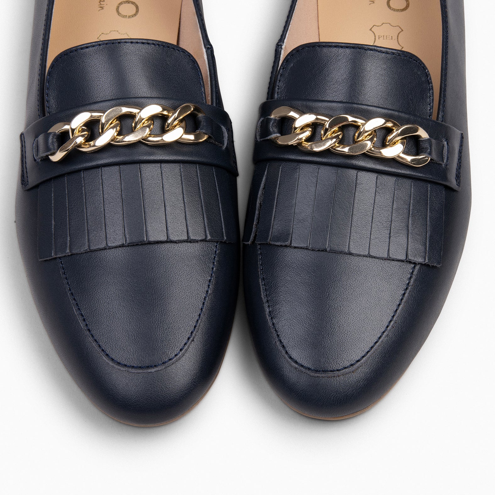 CHAIN - Mocasines elegantes de mujer MARINO - Image 3
