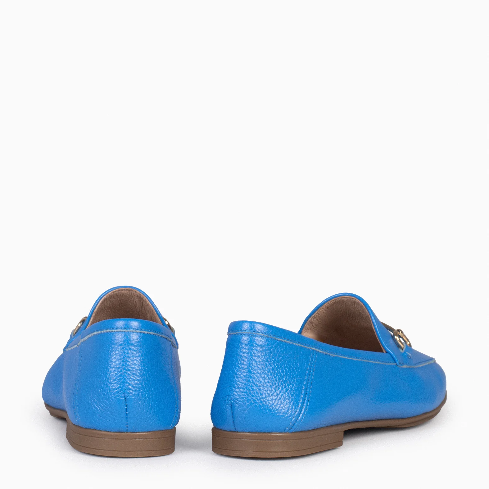 STYLE – Mocasines planos con adorno metalizado AZUL - Image 4