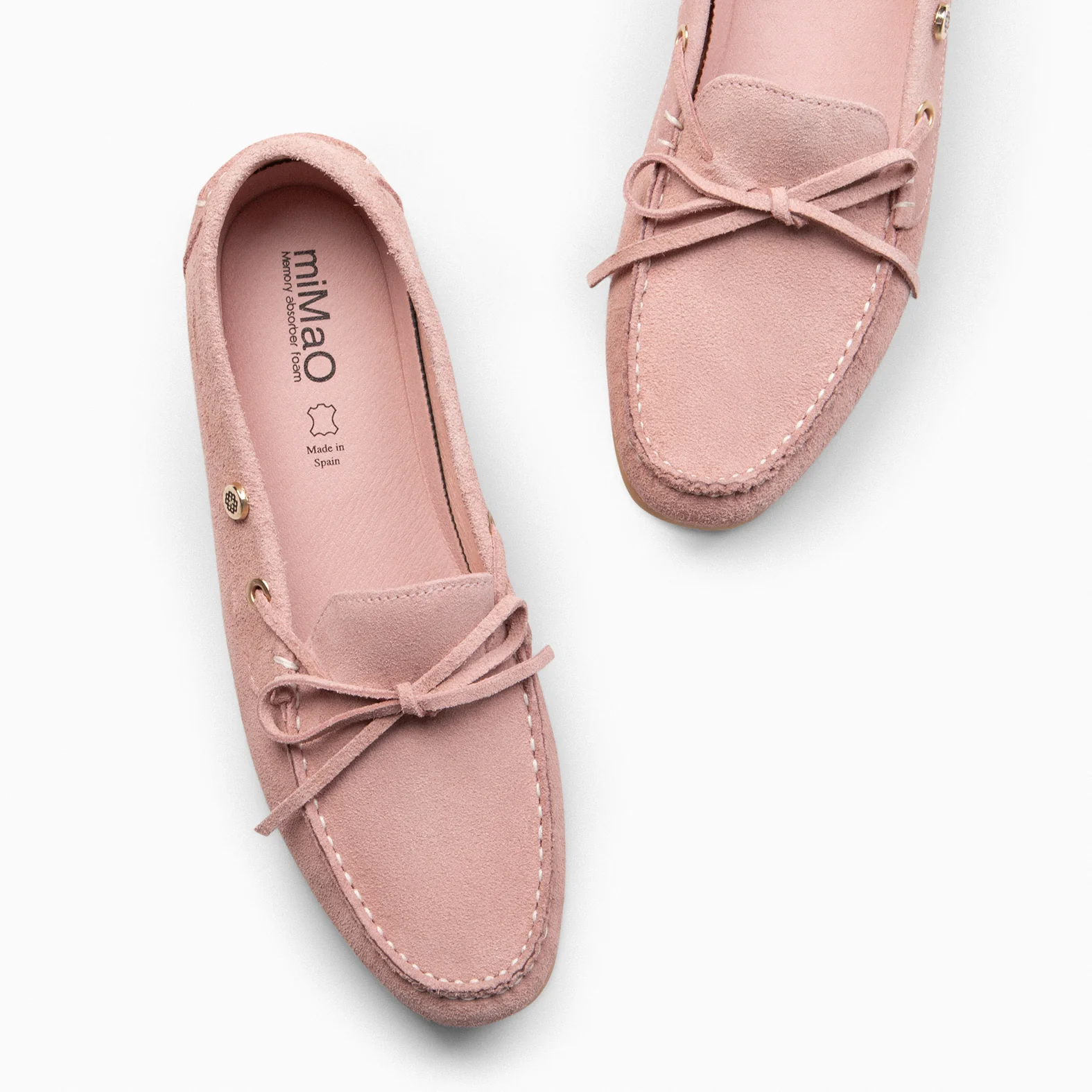 LAZO - Mocasines planos de mujer con plantilla extraíble NUDE - Image 3