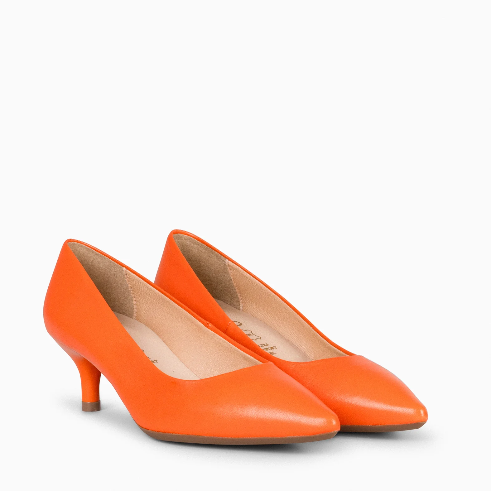 URBAN KITTEN - Zapatos con tacón de chupete de napa NARANJA - Image 5