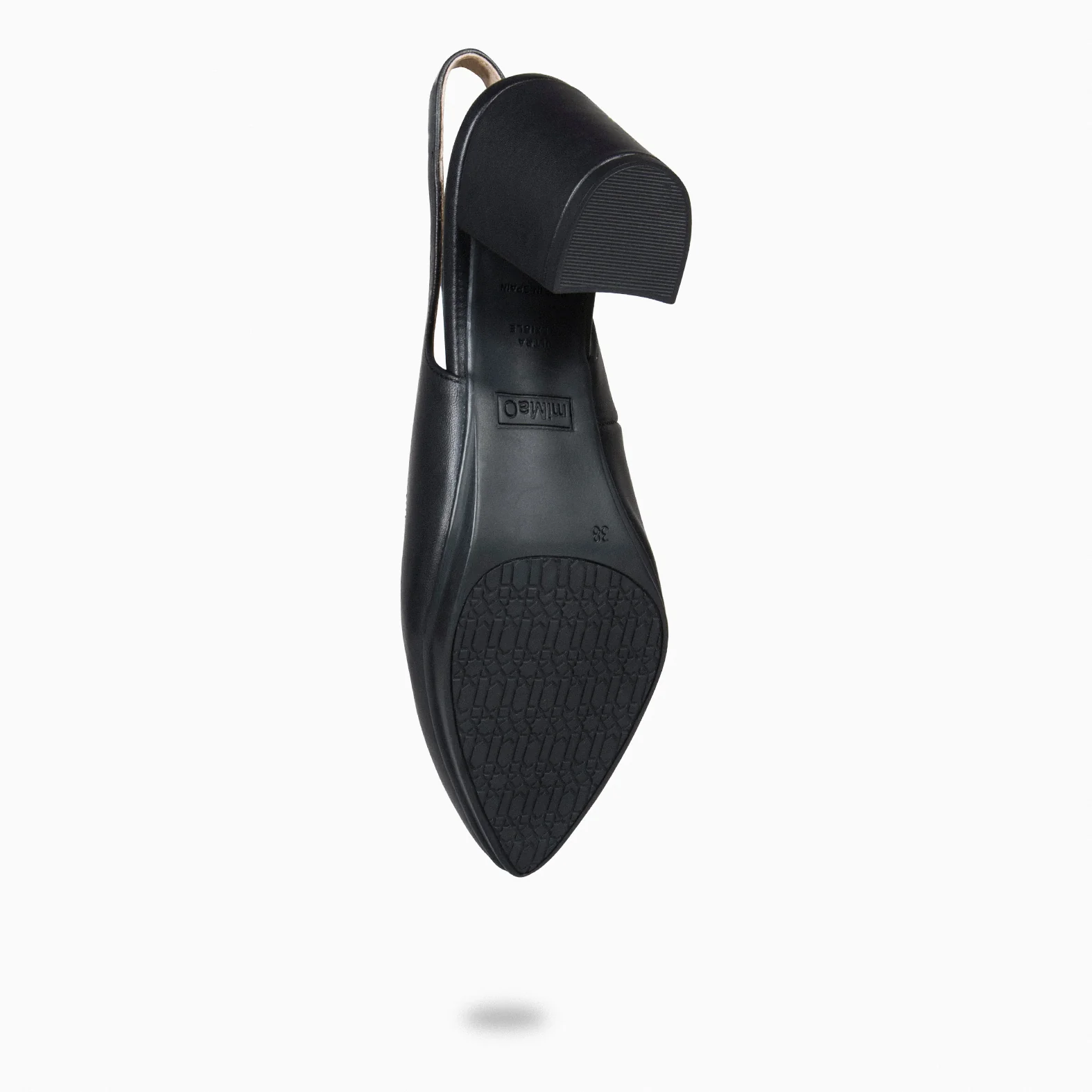KYARA - Zapato Destalonado con tacón NEGRO - Image 6