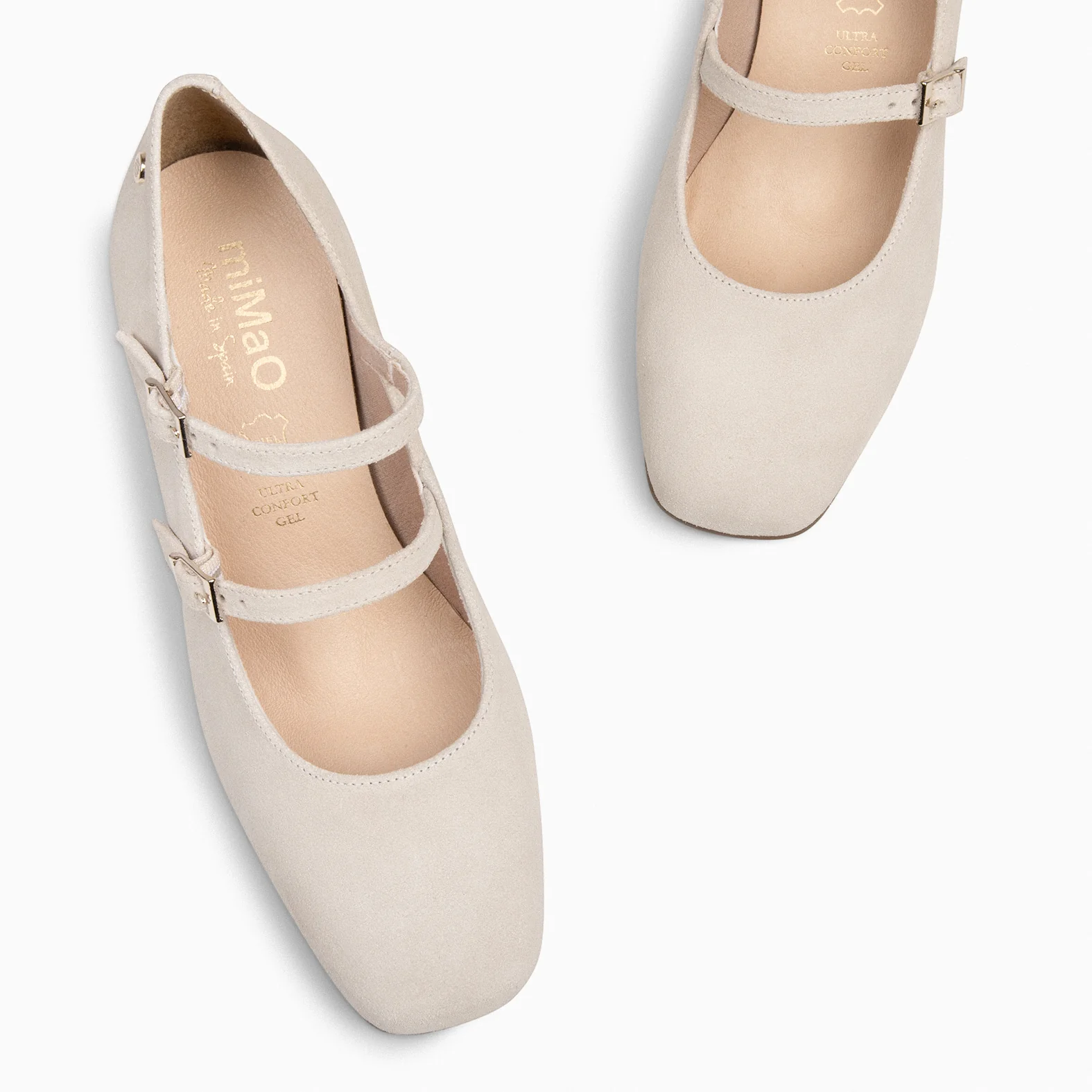 FEBRIS - Zapatos de serraje con pulsera BEIGE - Image 5