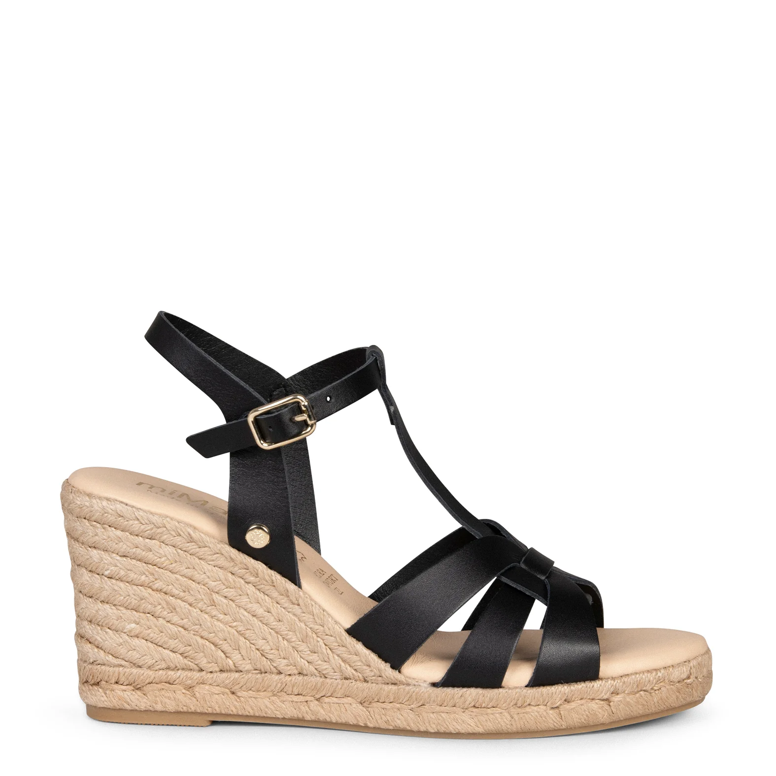 VALERIA - Sandalias de esparto con tiras NEGRO - Image 7