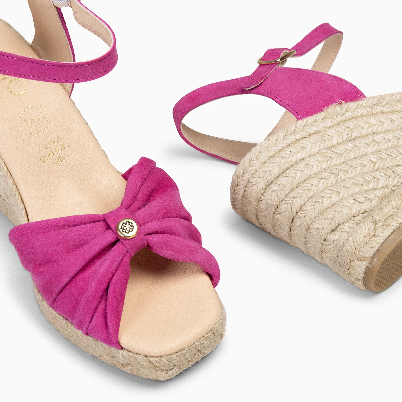 MIRASOL – Cuñas altas de esparto FUCSIA - Image 4
