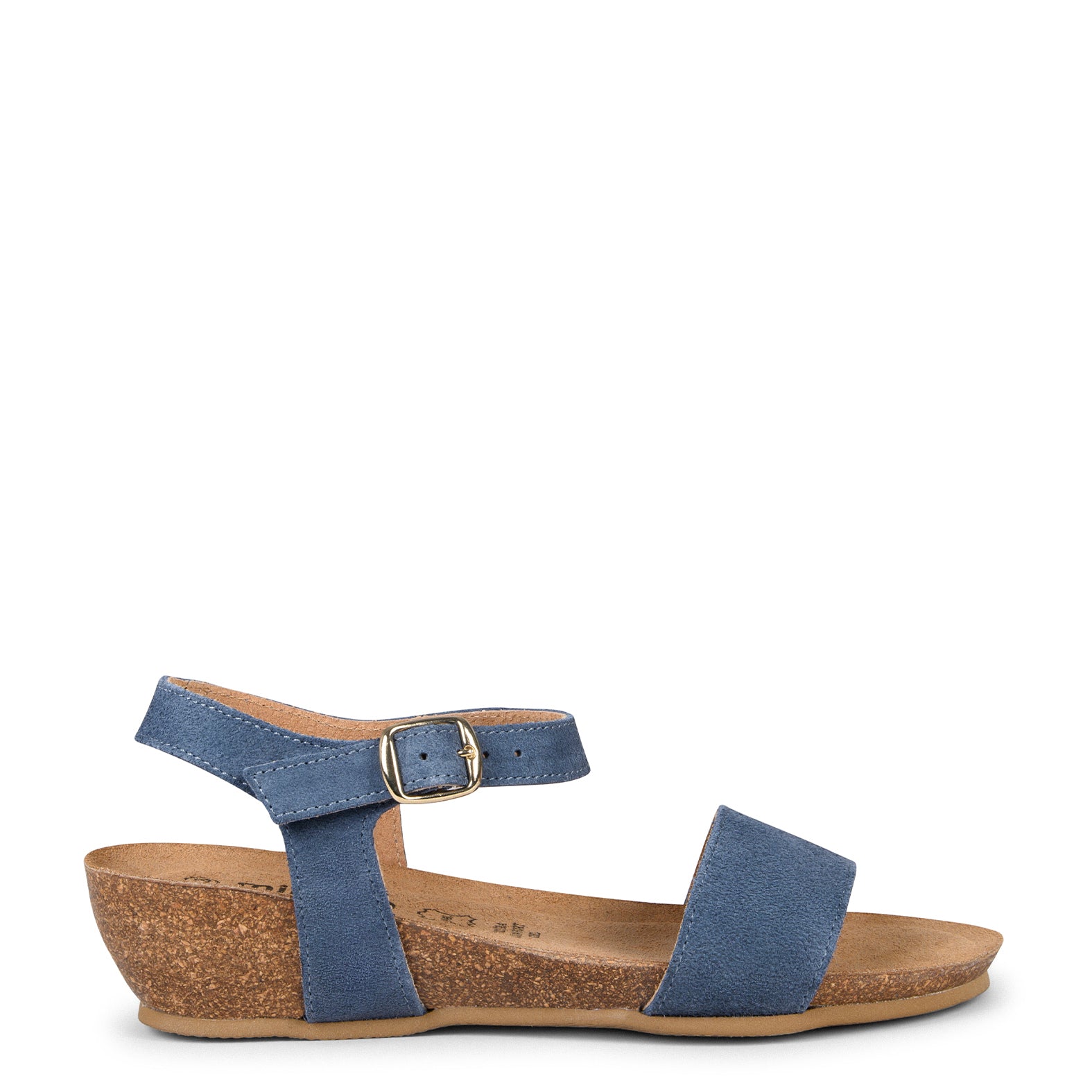 OAK – Sandalias Bio de serraje con cuña JEANS - Image 6