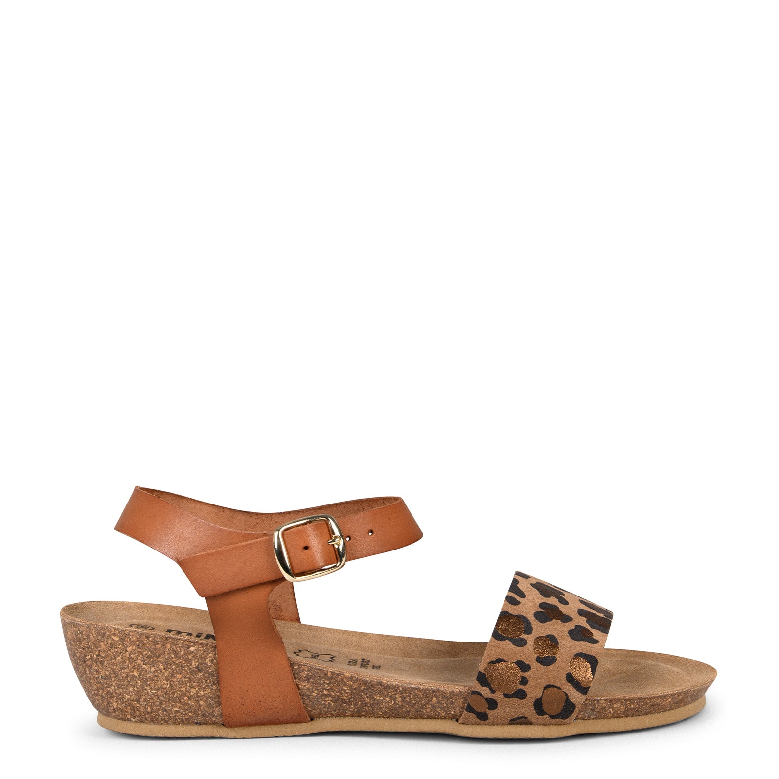 OAK – Sandalias Bio de serraje con cuña LEOPARDO - Image 7