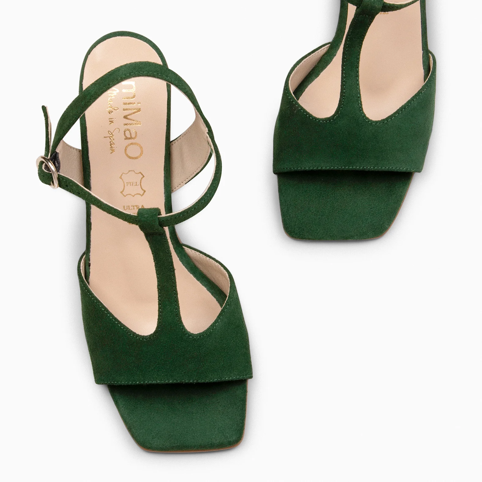 ITAKA - Sandalias de tacón alto VERDE - Image 3